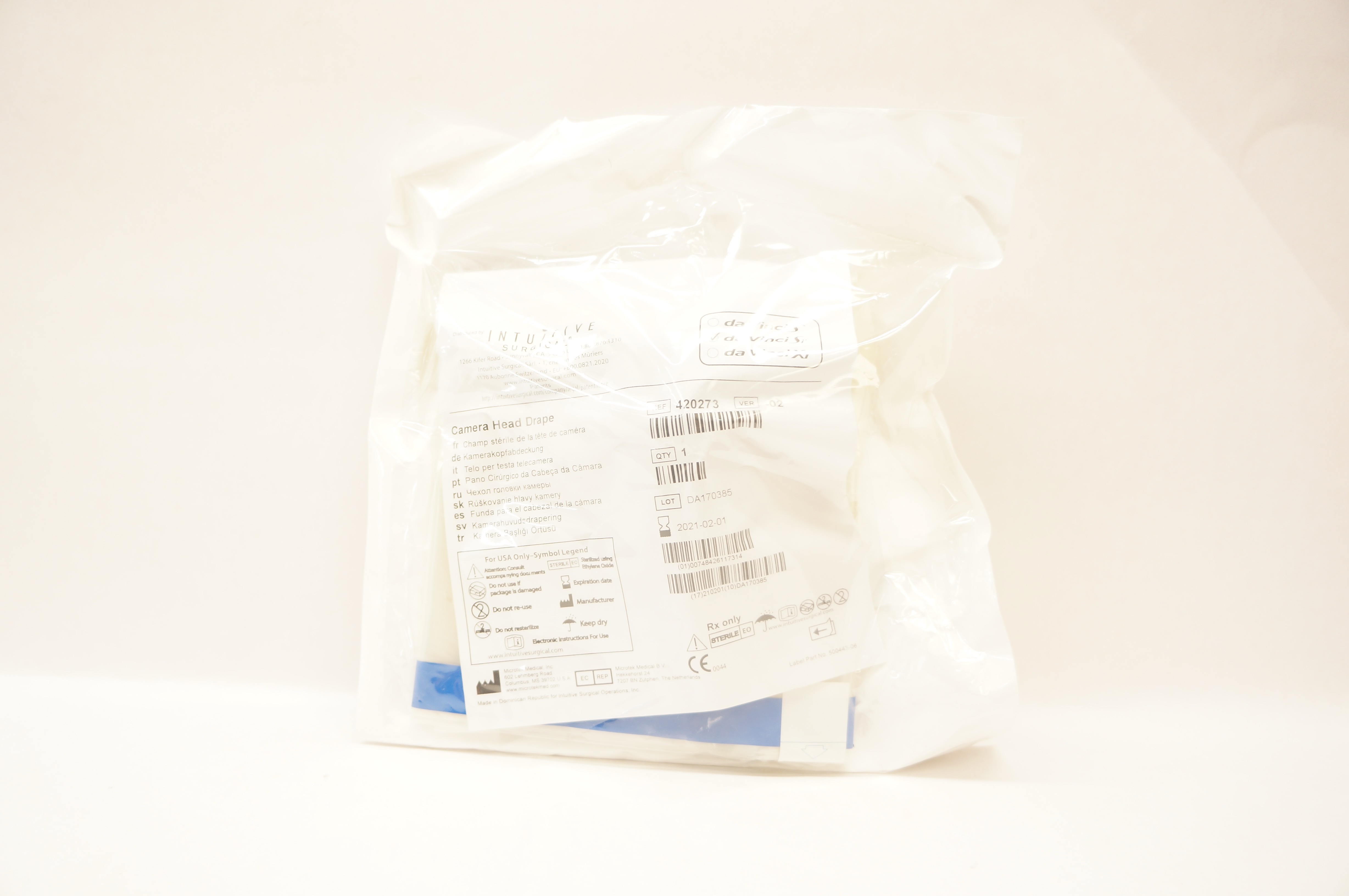 Microtek 420273 Intuitive Surgical da Vinci Si Camera Head Drape (x)