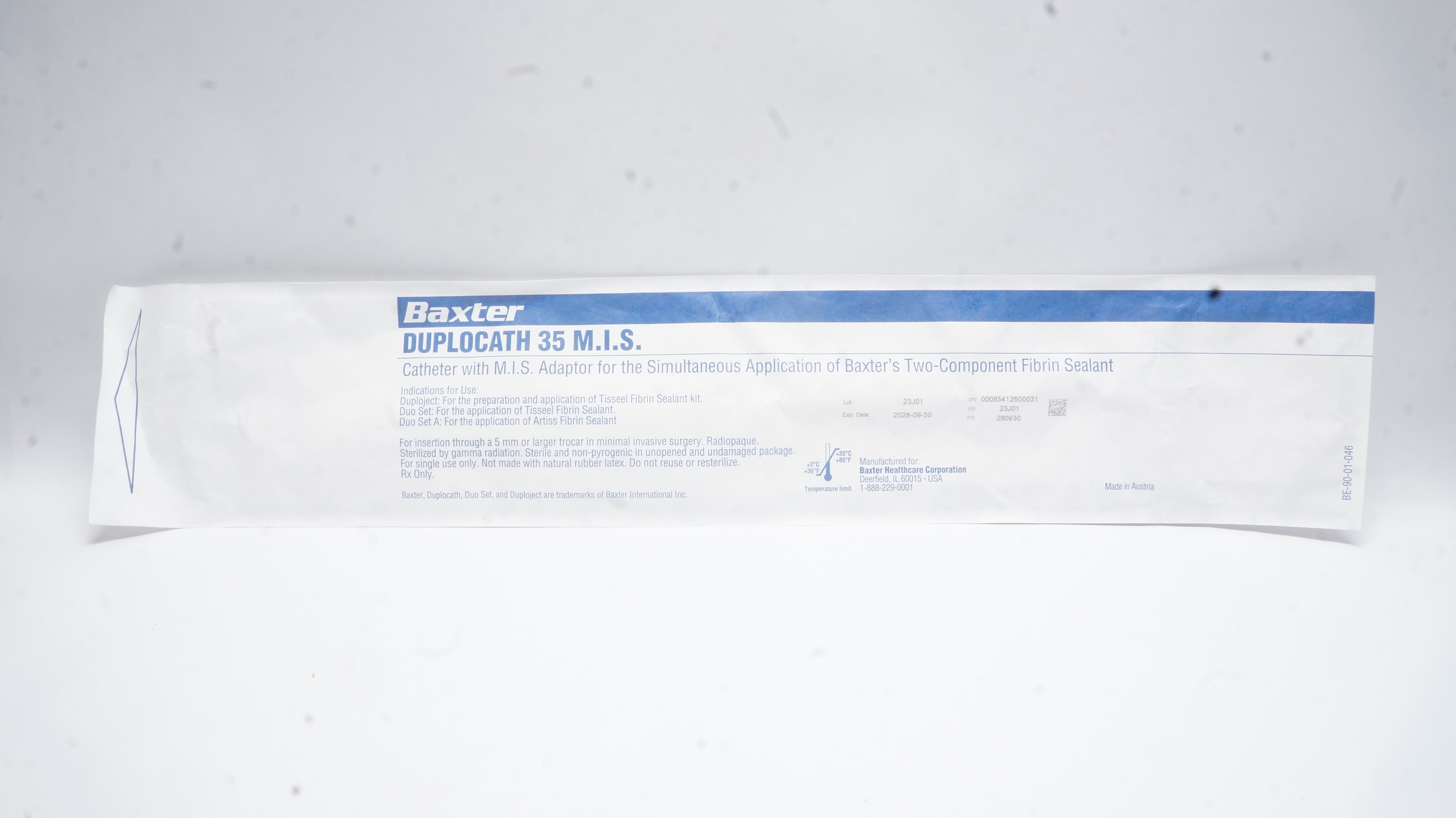 Baxter Duplocath 35 M.I.S. Applicator Cath. W/M.I.S. Adaptor