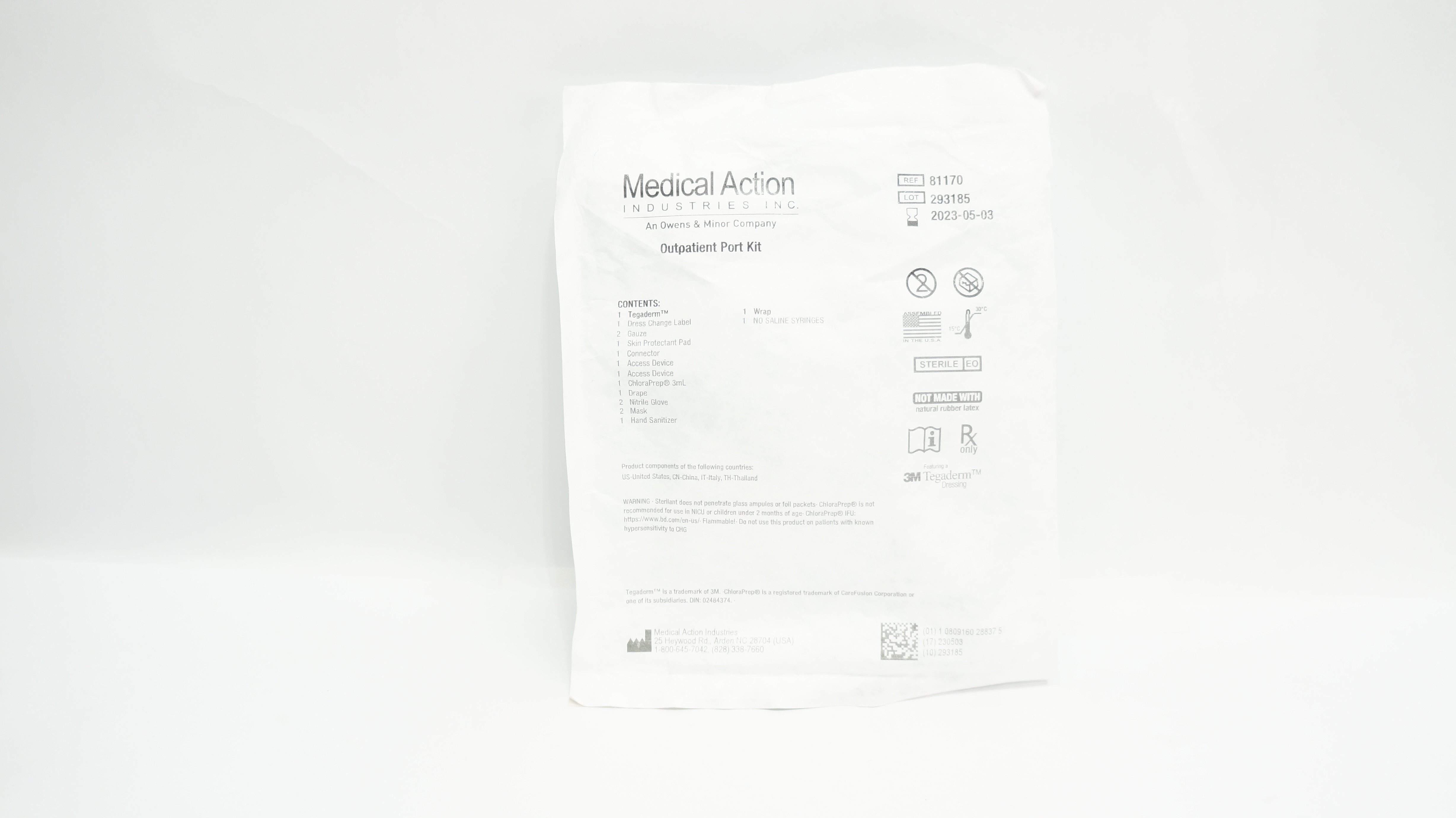 Medical Action 81170 3M Tegaderm Outpatient Port Kit (x)