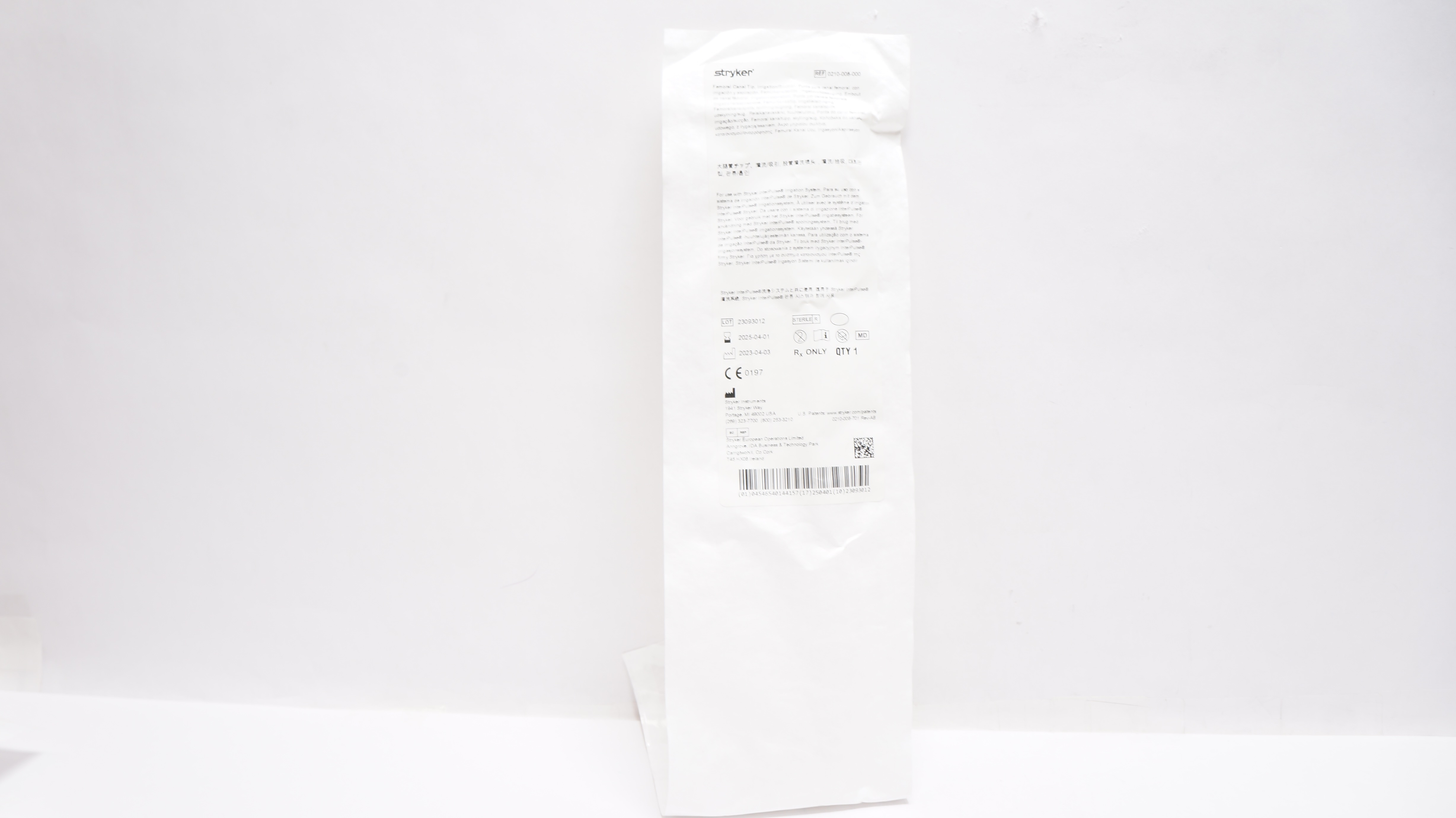 Stryker 0210-008-000 Femoral Canal Tip Irrigation/Suction