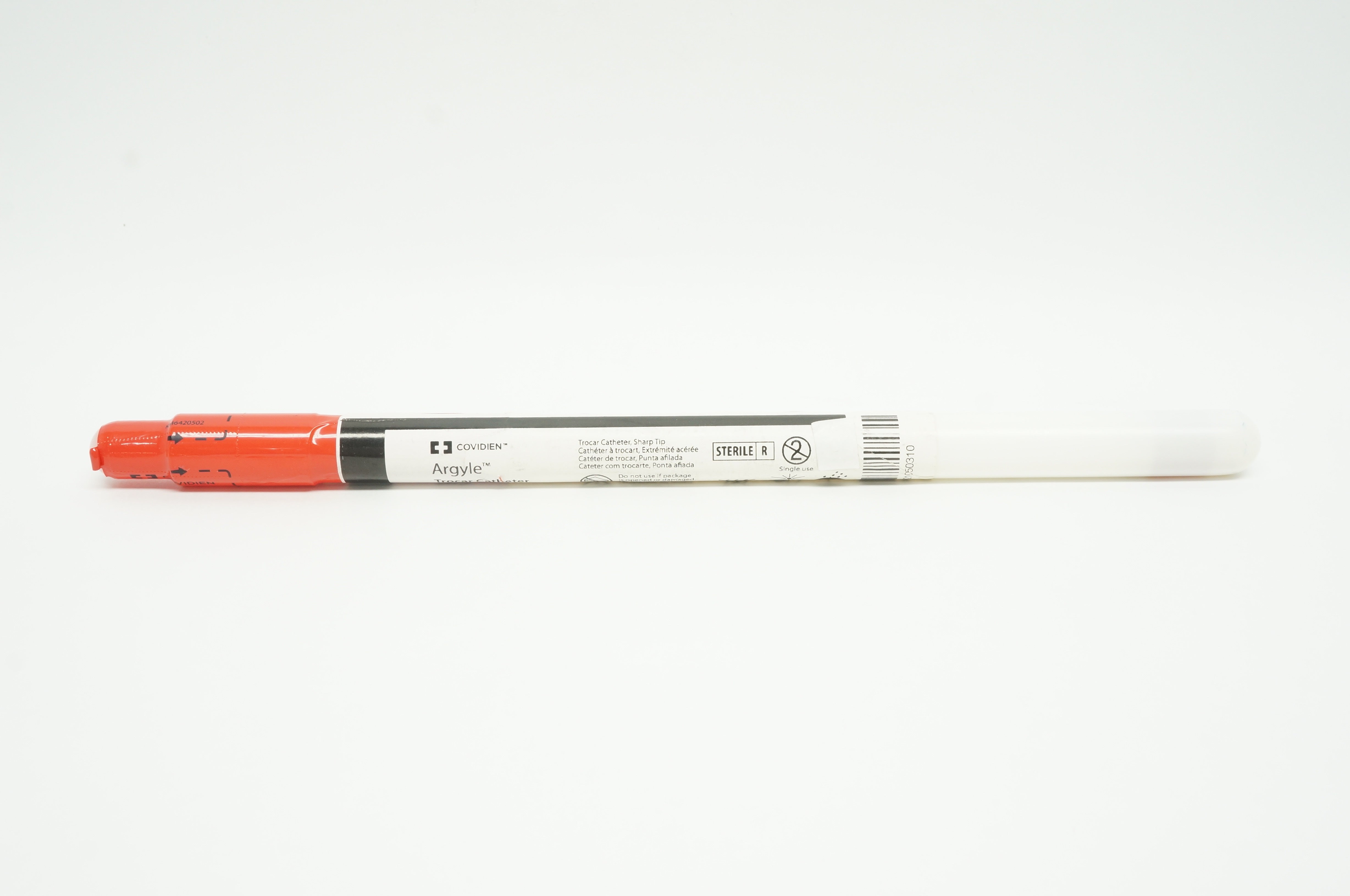 Covidien 8888560805 Argyle Trocar Cath. Sharp Tip, 8 Fr x 9 inch (x)