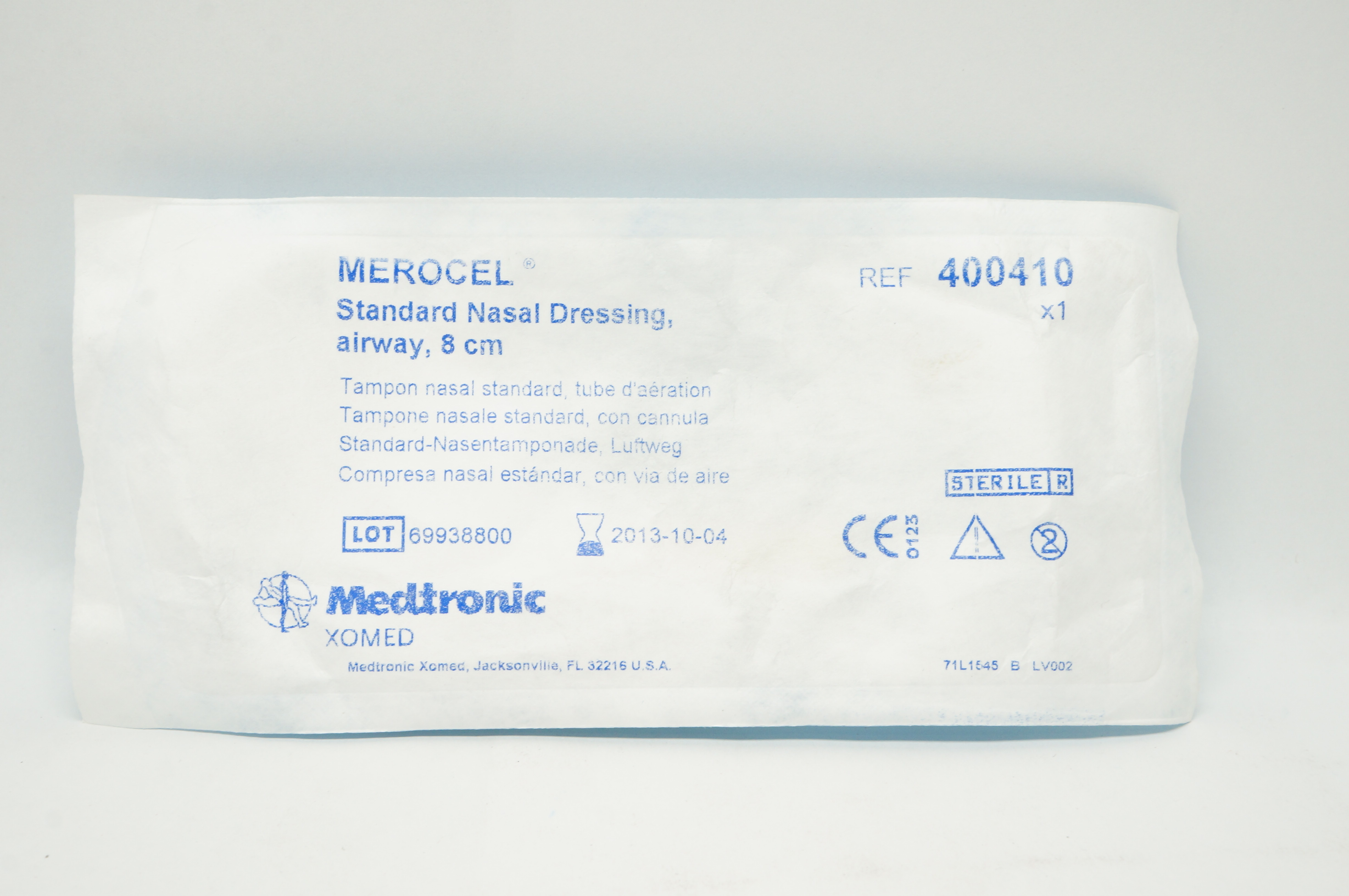 Medtronic 400410 MEROCEL Standard Nasal Dressing Airway 8cm (x)