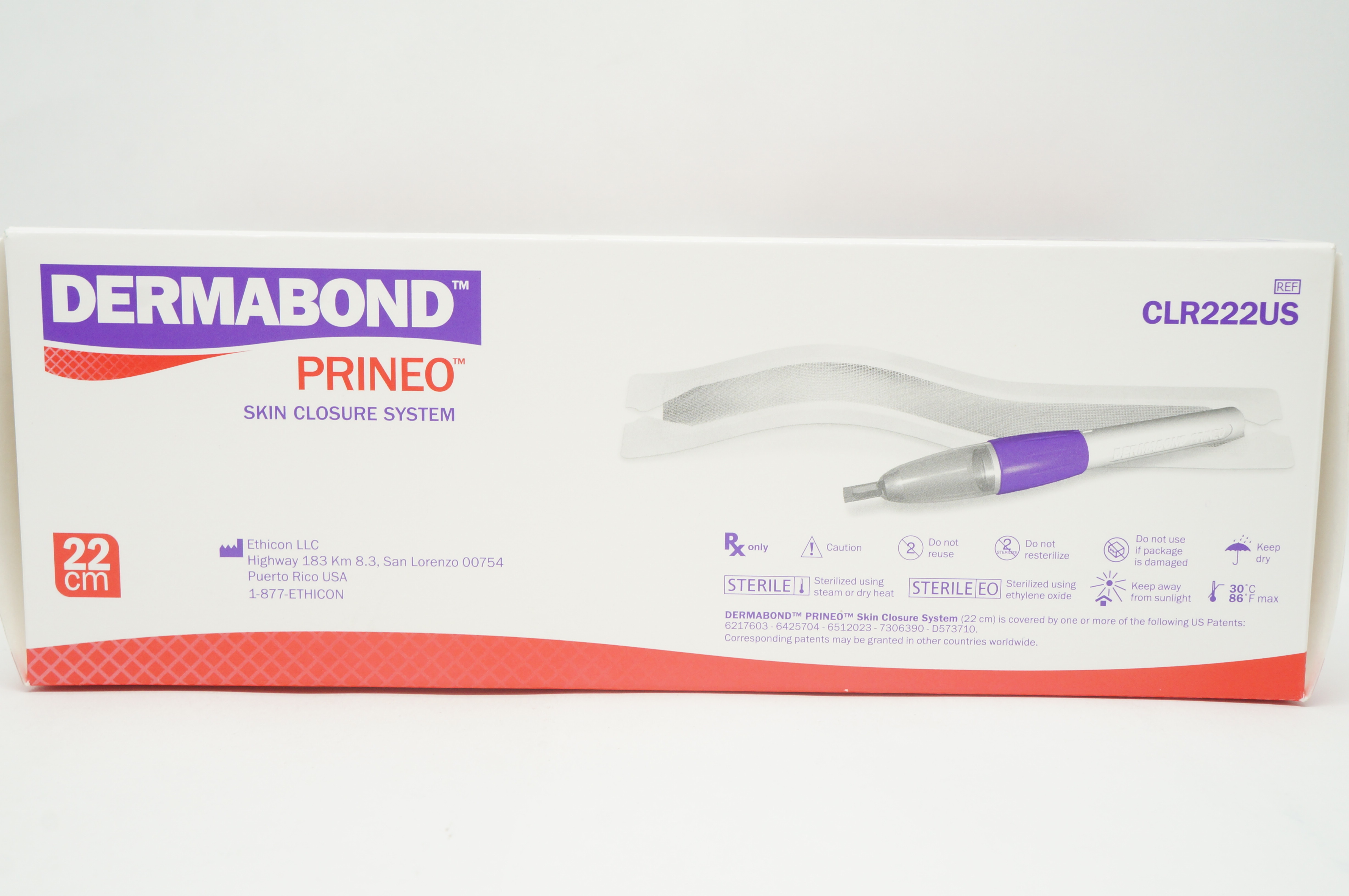 Ethicon CLR222US Dermabond Prineo Skin Closure System 22cm (x)