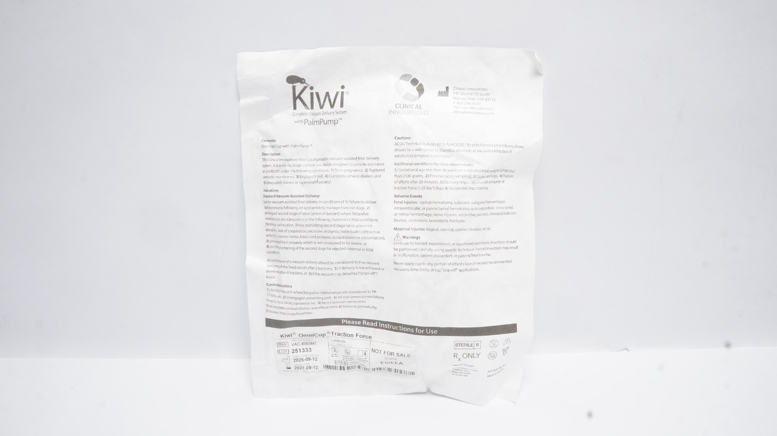 Clinical Innovations VAC-6000MT Kiwi Vacuum Delivery System