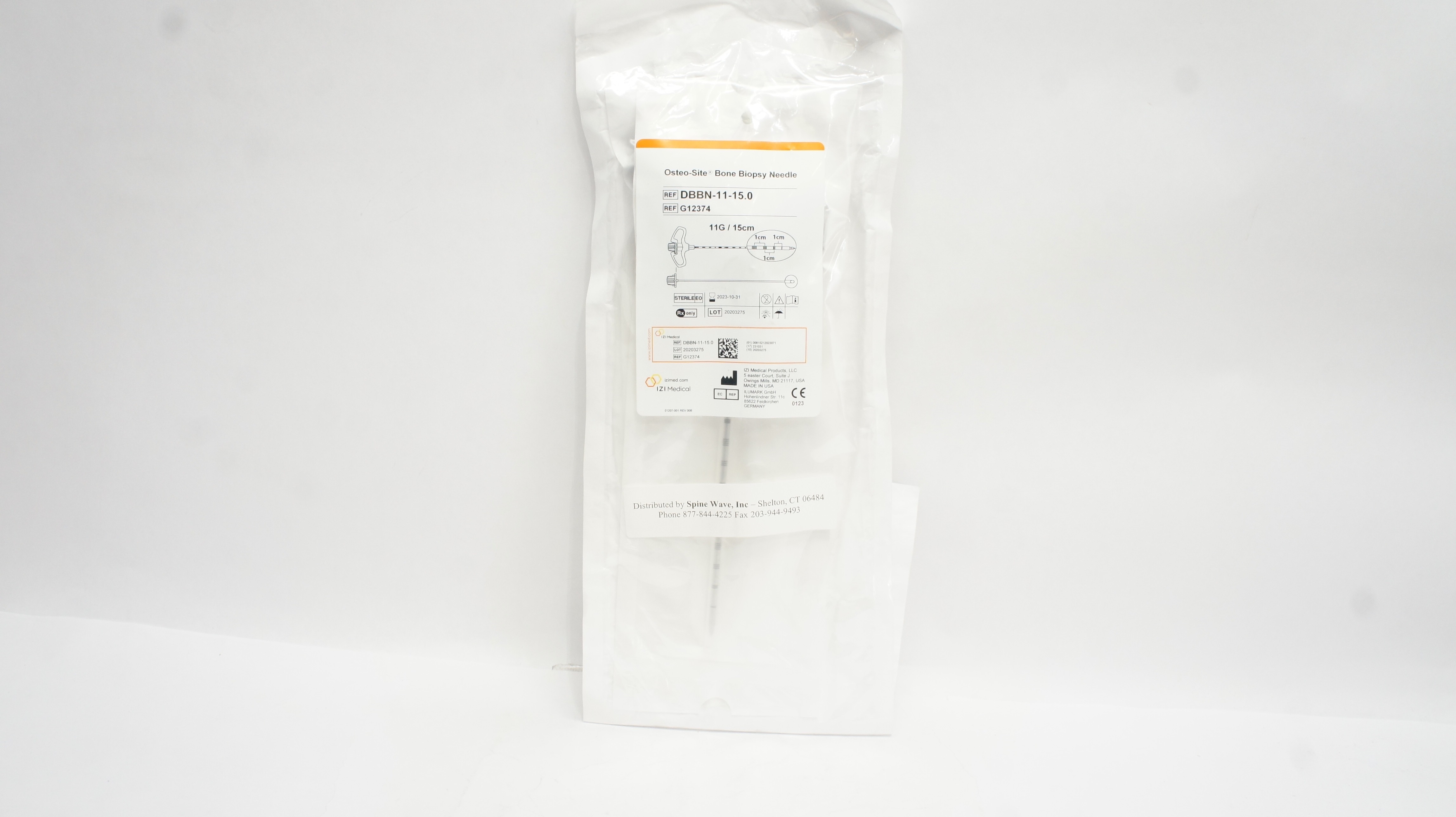 IZI Medical G12374 Osteo-Site Bone Biopsy Needle 11G/15cm (x)