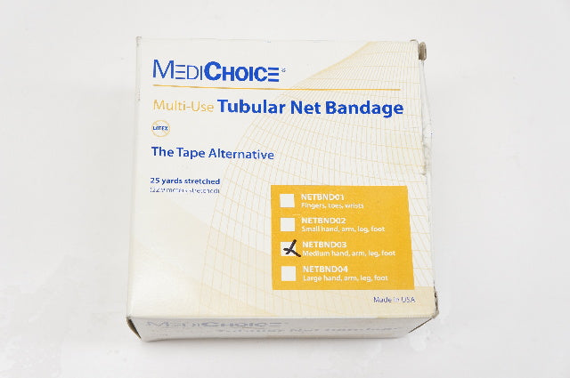 MediChoice NETBND03 Multi-Use Tubular Net Bandage 25yards, Medium Hand