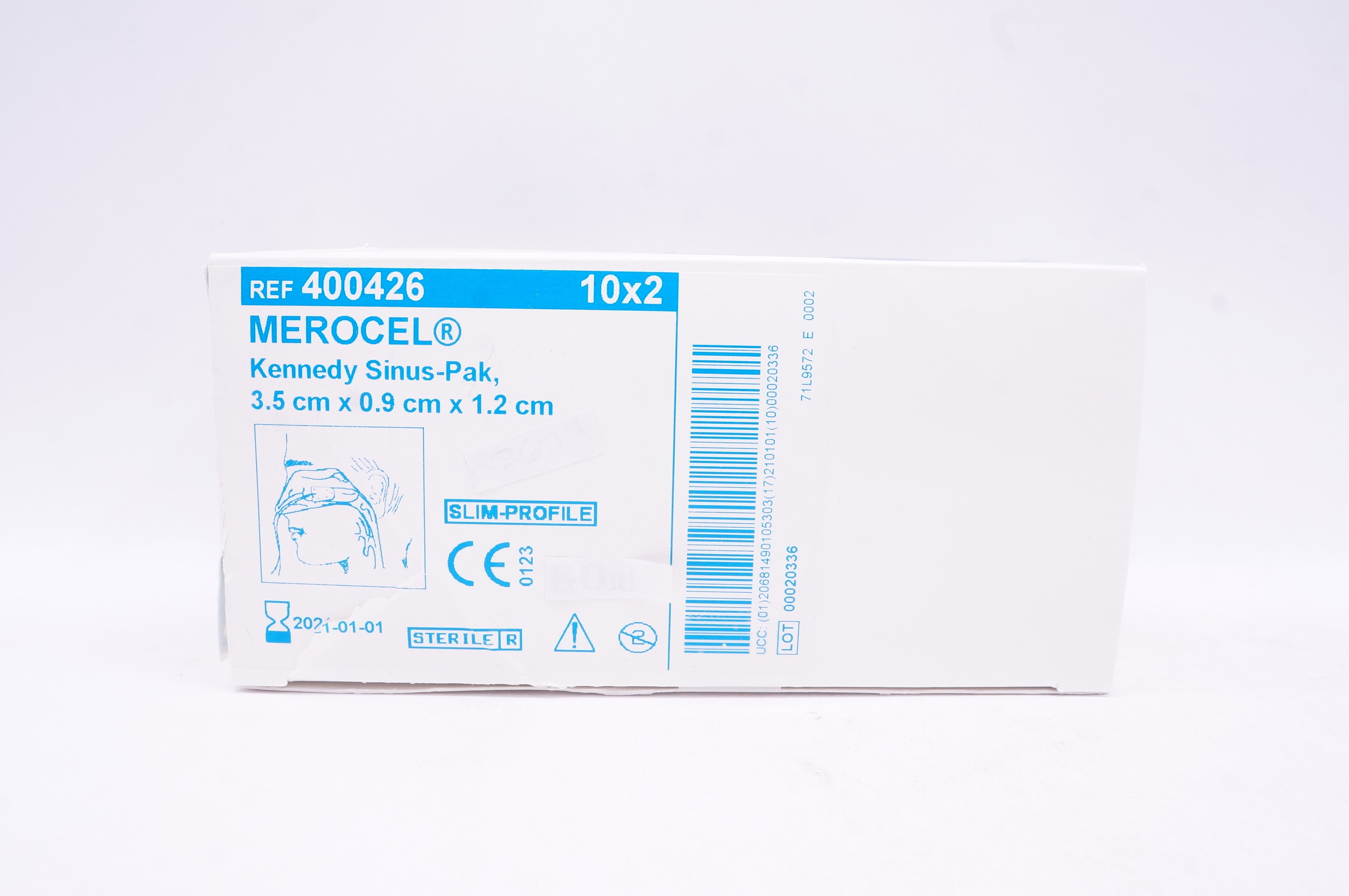 Medtronic 400426 MEROCEL Kennedy Sinus-Pak 3.5cm x 0.9cm x 1.2cm (x) - Box of 20