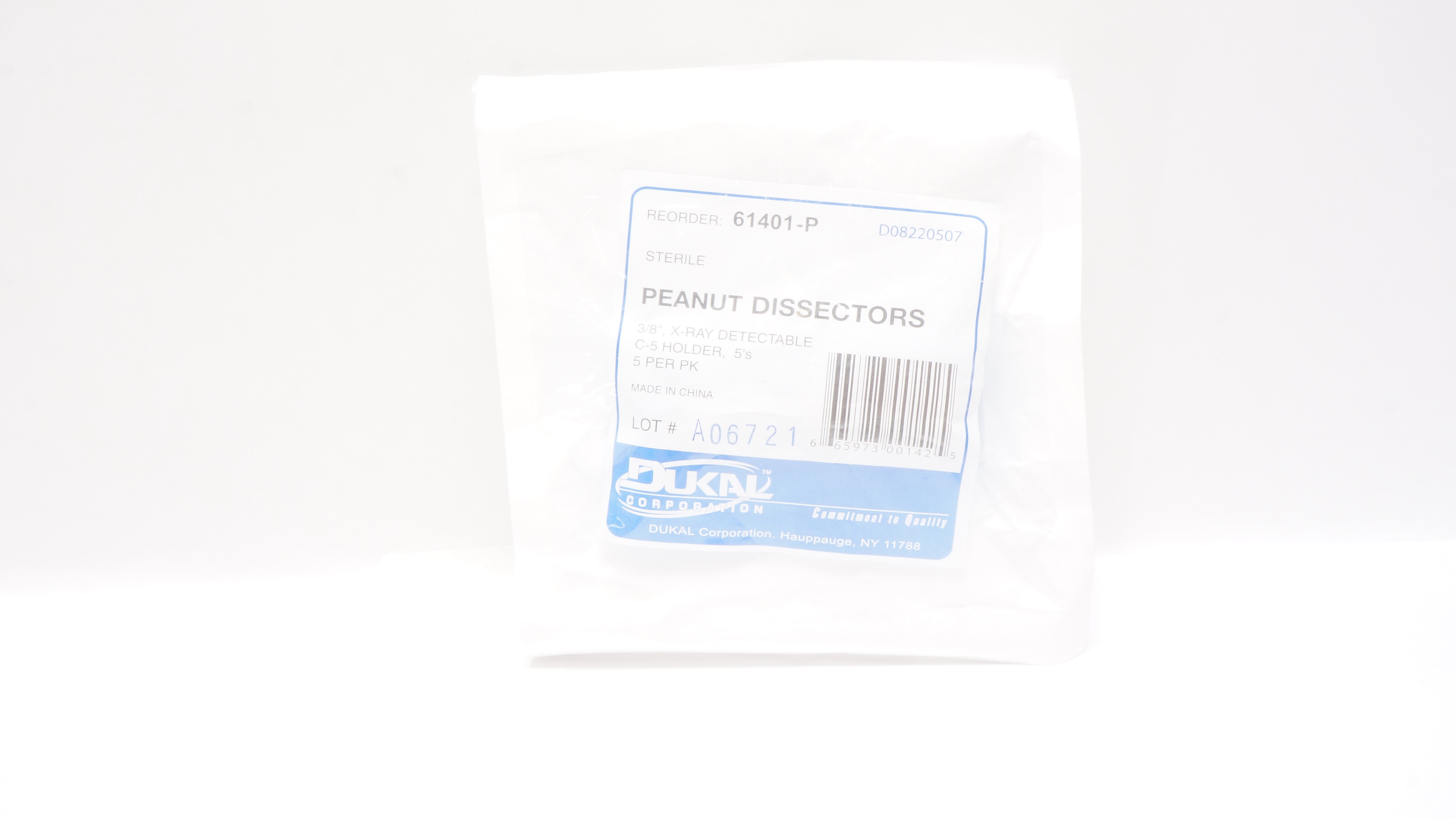 Dukal 61401-P Peanut Dissectors 3/8inch, X-Ray Detectable C-5 Holder - Pack of 5