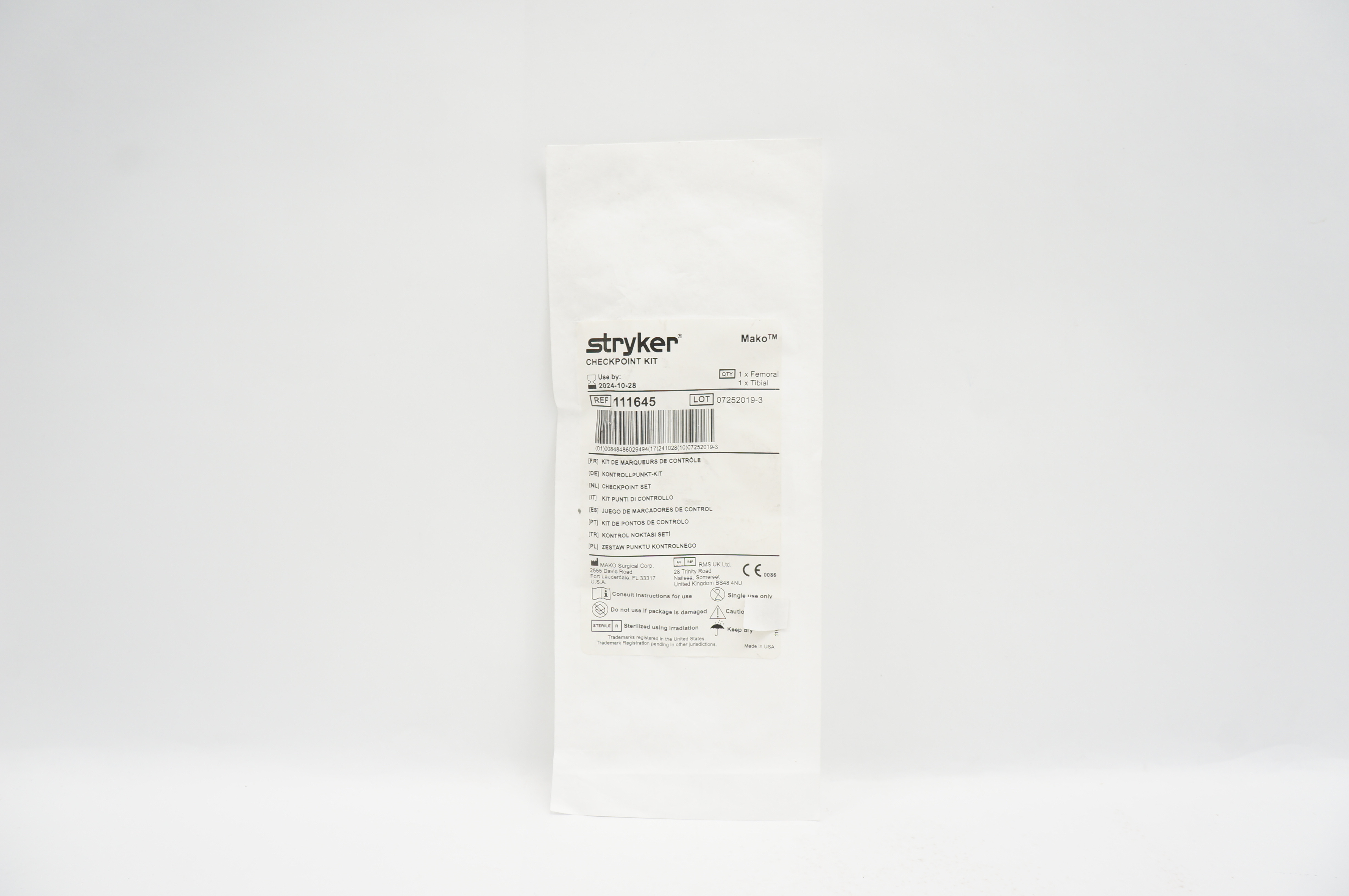Stryker 111645 Mako Checkpoint Kit