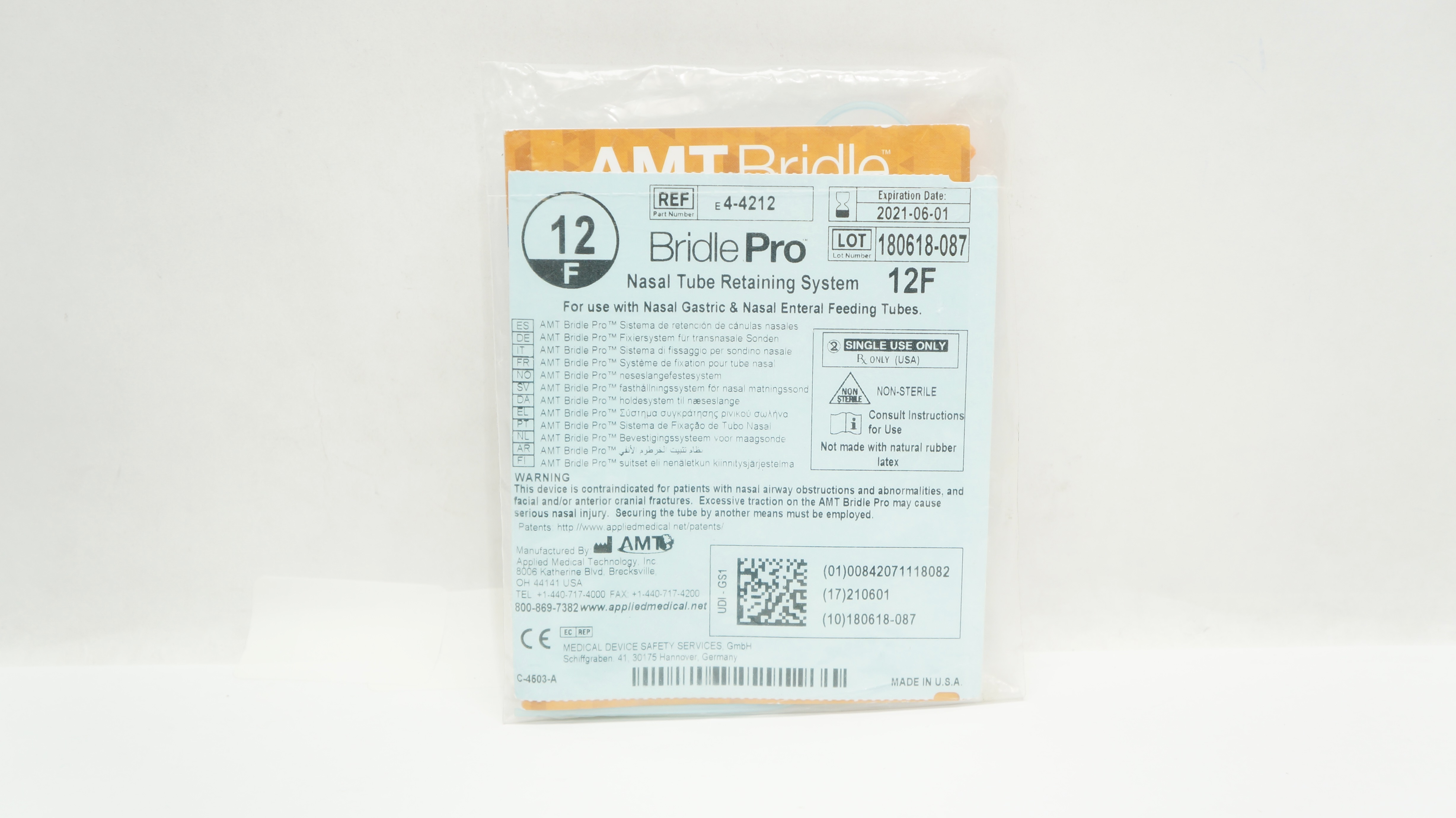 ATM E4-4212 Nasal Tube Retaining System 12F (x)