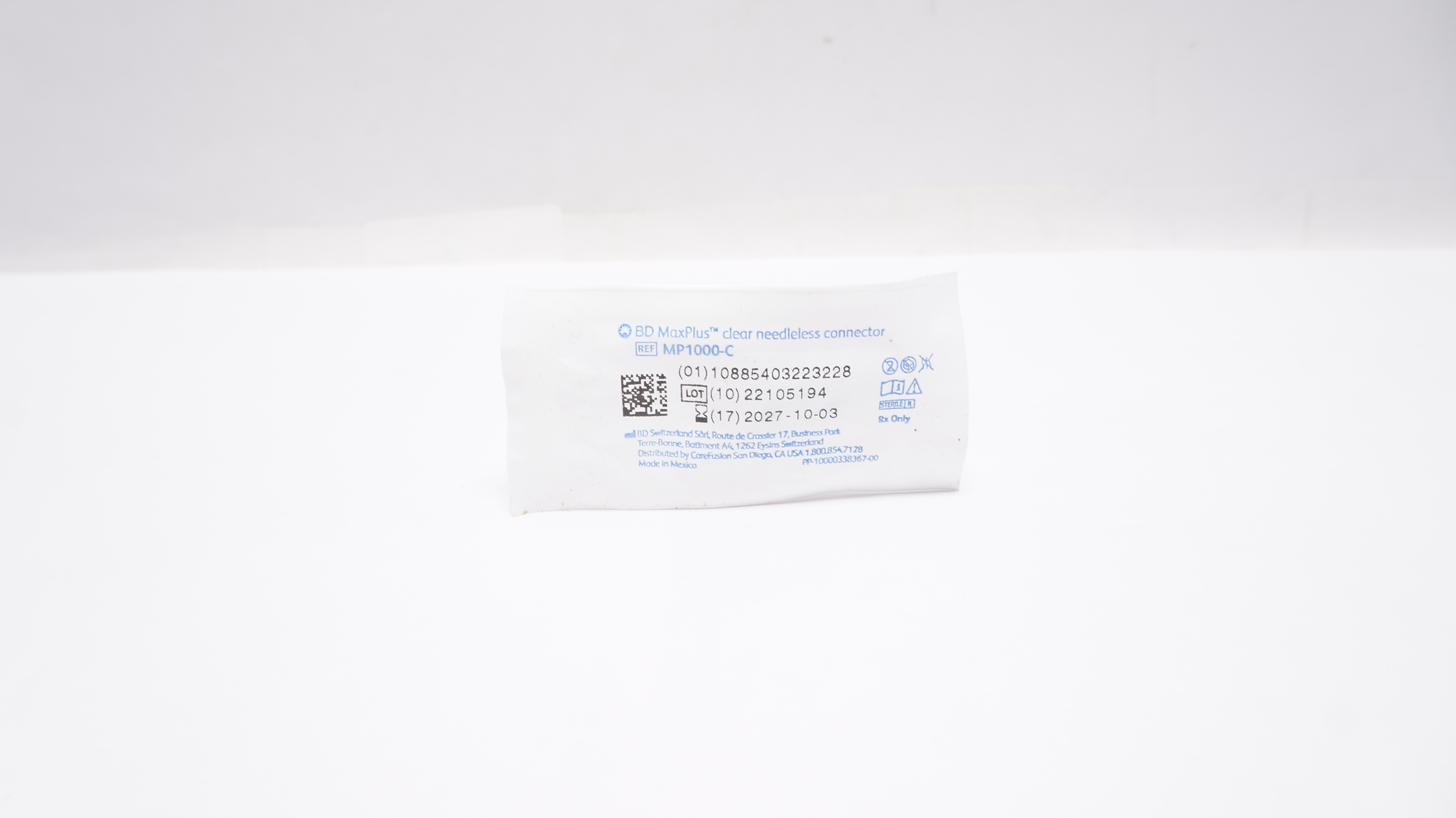 BD MP1000-C MaxPlus Clear Ndleless Connector
