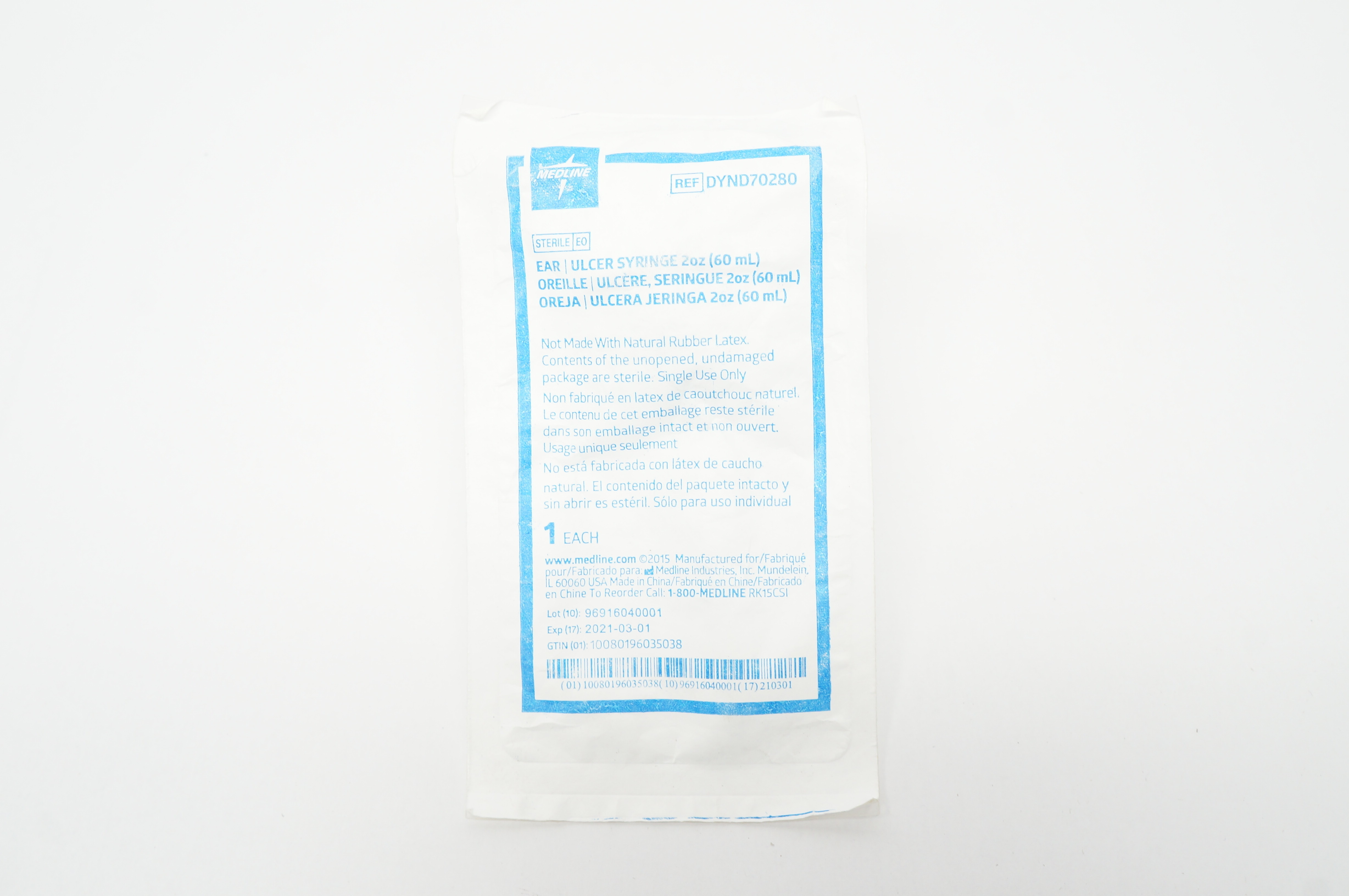Medline DYND70280 Ear Ulcer Syringe 2oz
