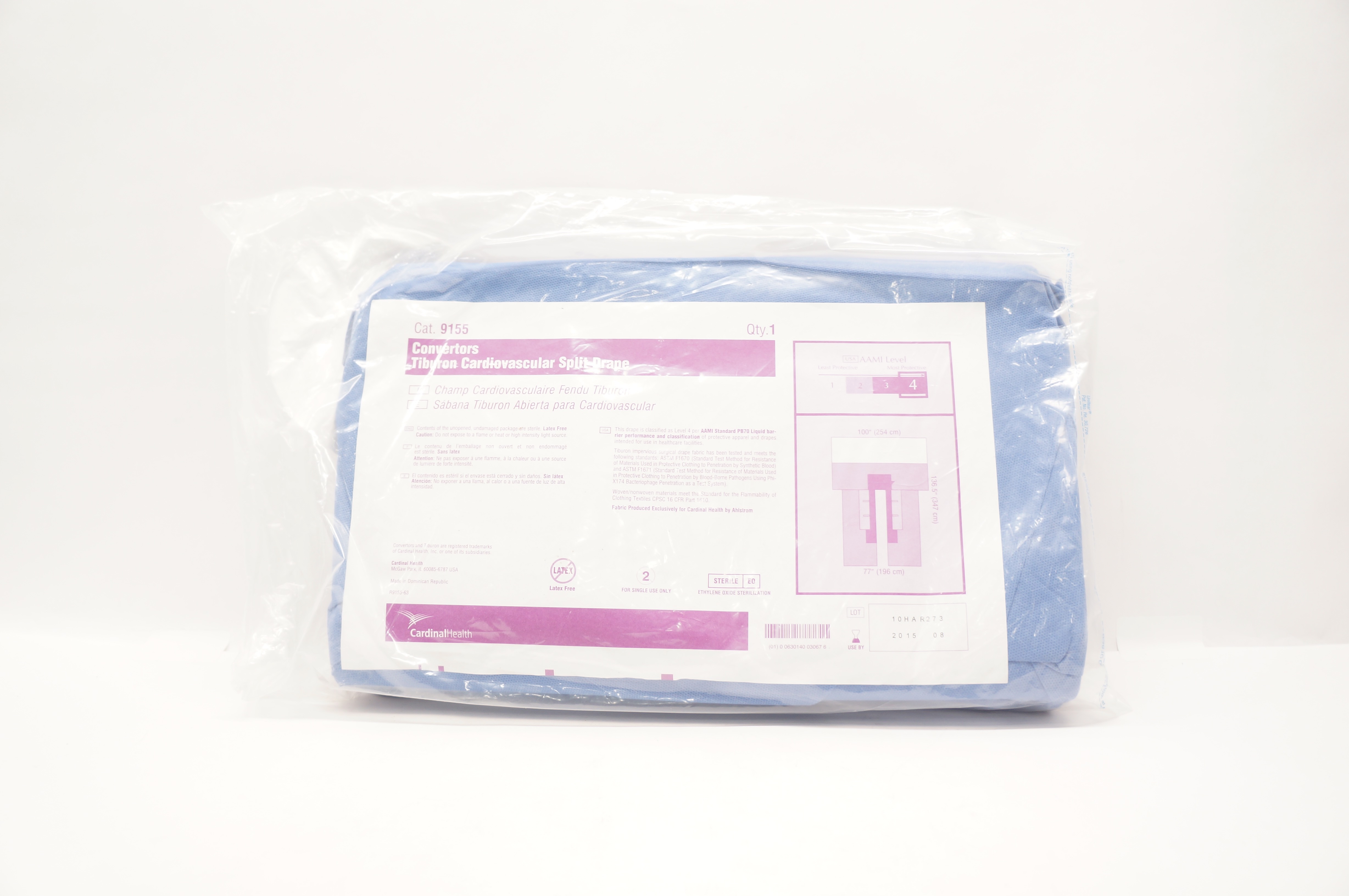 Cardinal Health 9155 Convertors Tiburon Cardiovascular Split Drape (x)