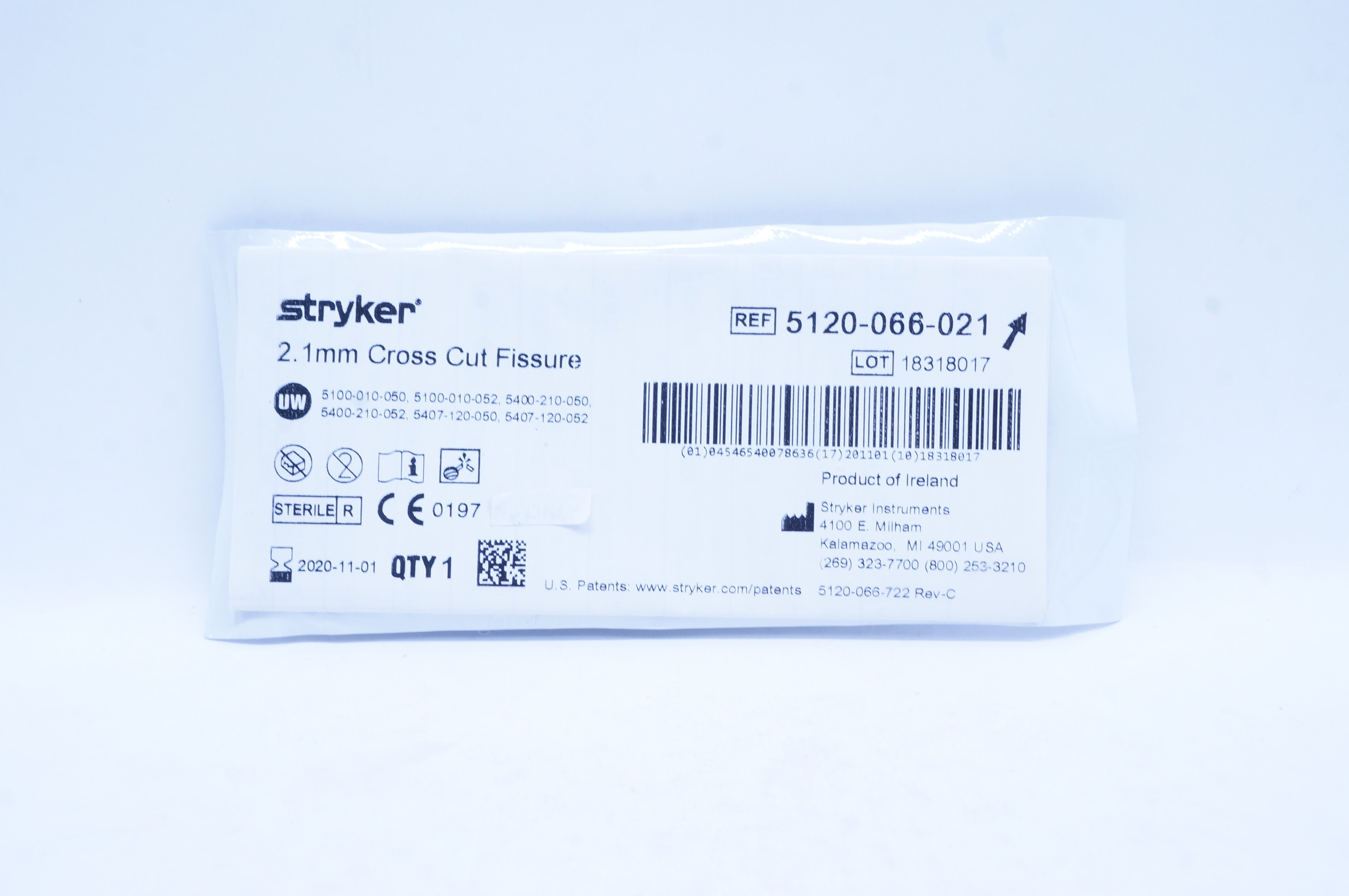 Stryker 5120-066-021 Cross Cut Fissure 2.1 mm (x)