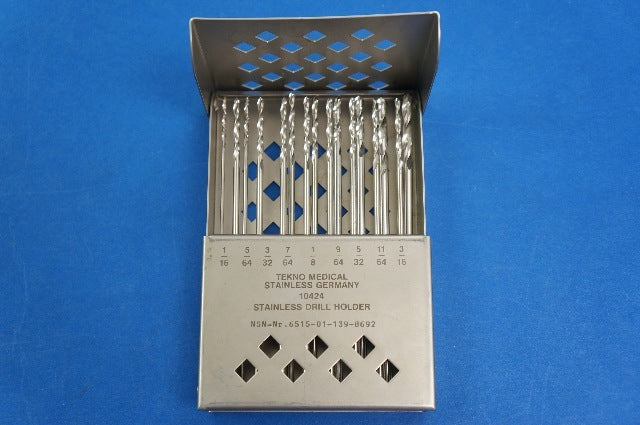 Tekno Medical Case Bone Twist Drill Folding 5.50x3.50x0.75