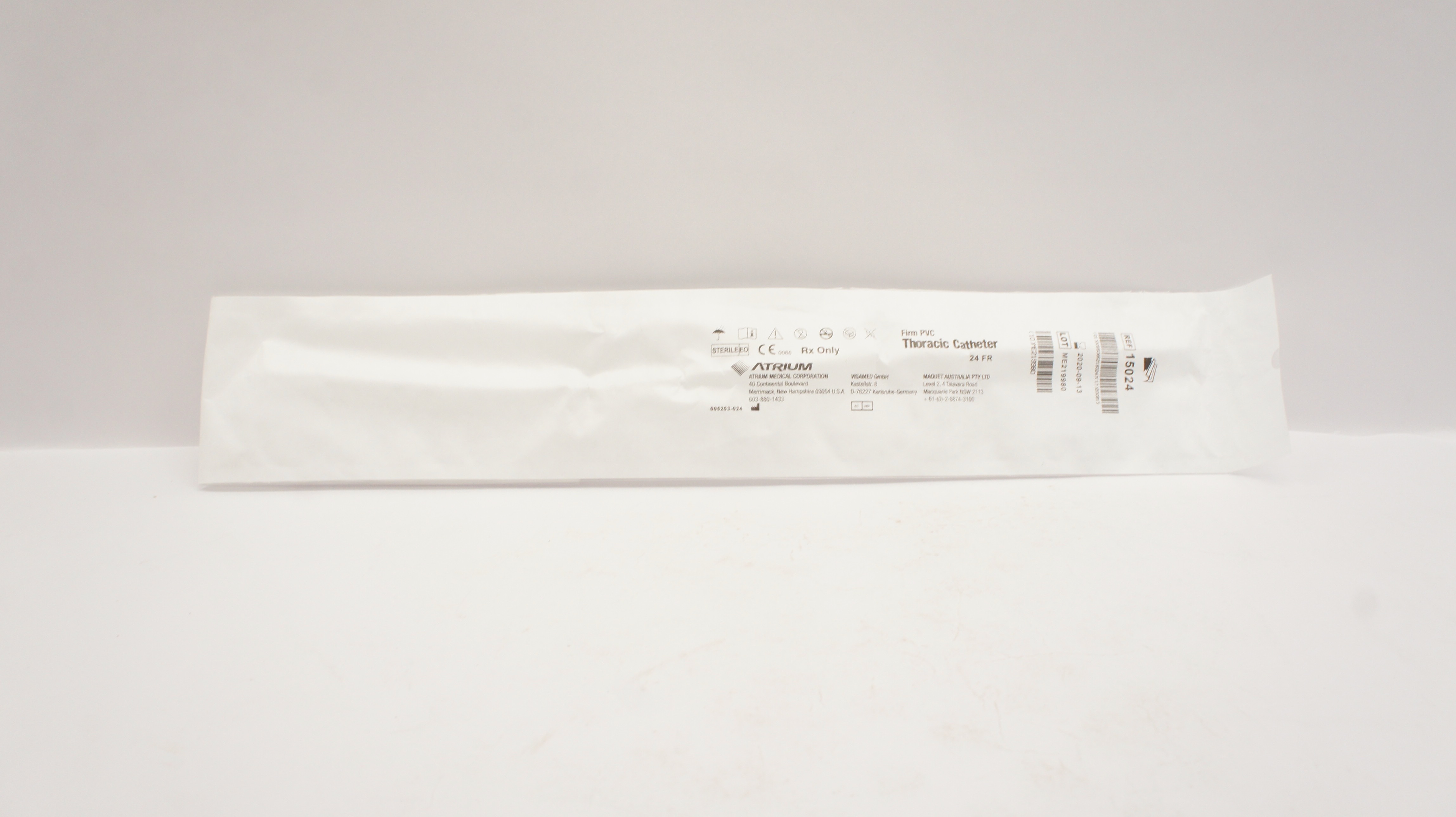 Atrium 15024 Firm PVC Thoracic Cath. 24 Fr.(x)