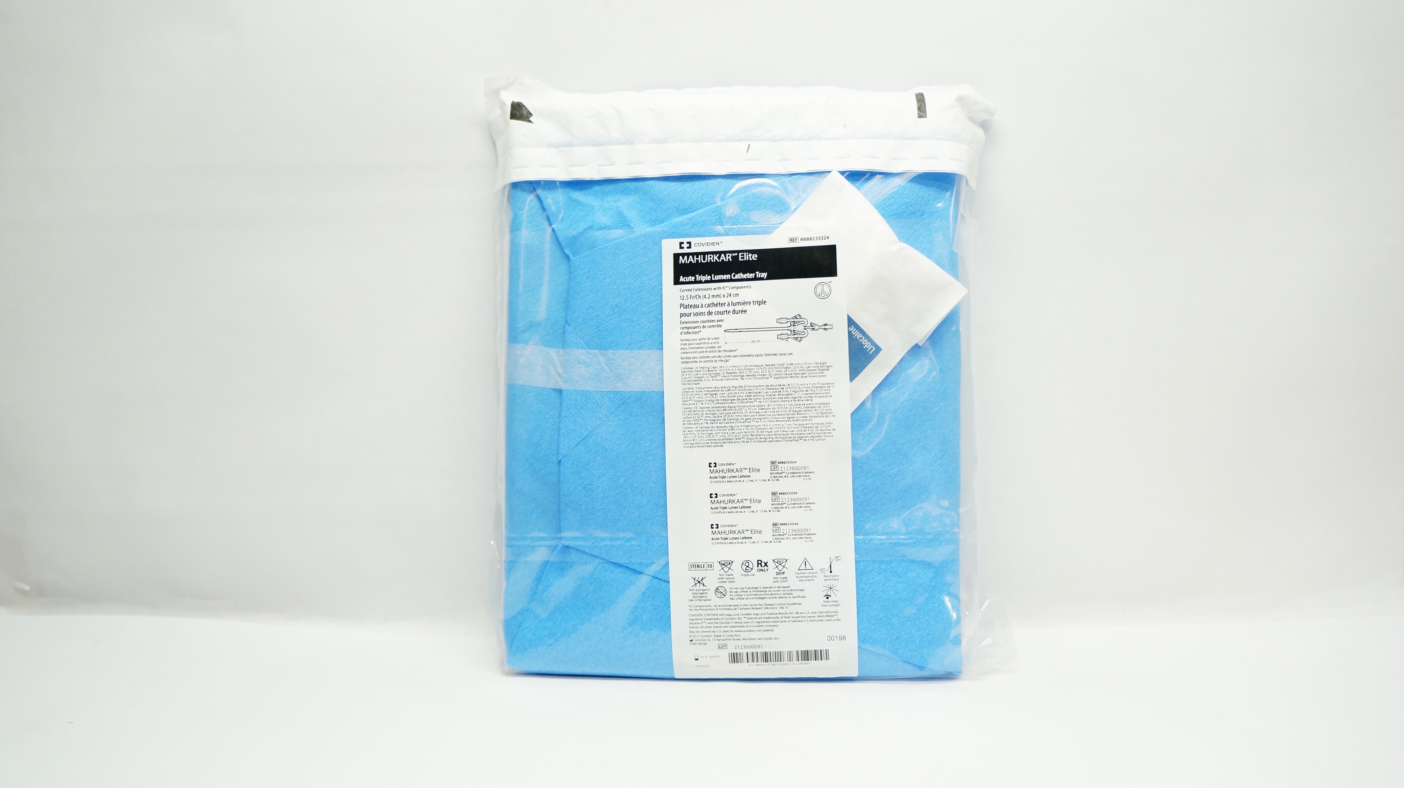 Covidien 8888233324 Mahurkar Elite Acute Triple Lumen Cath.Tray 12.5Frx24cm (x)