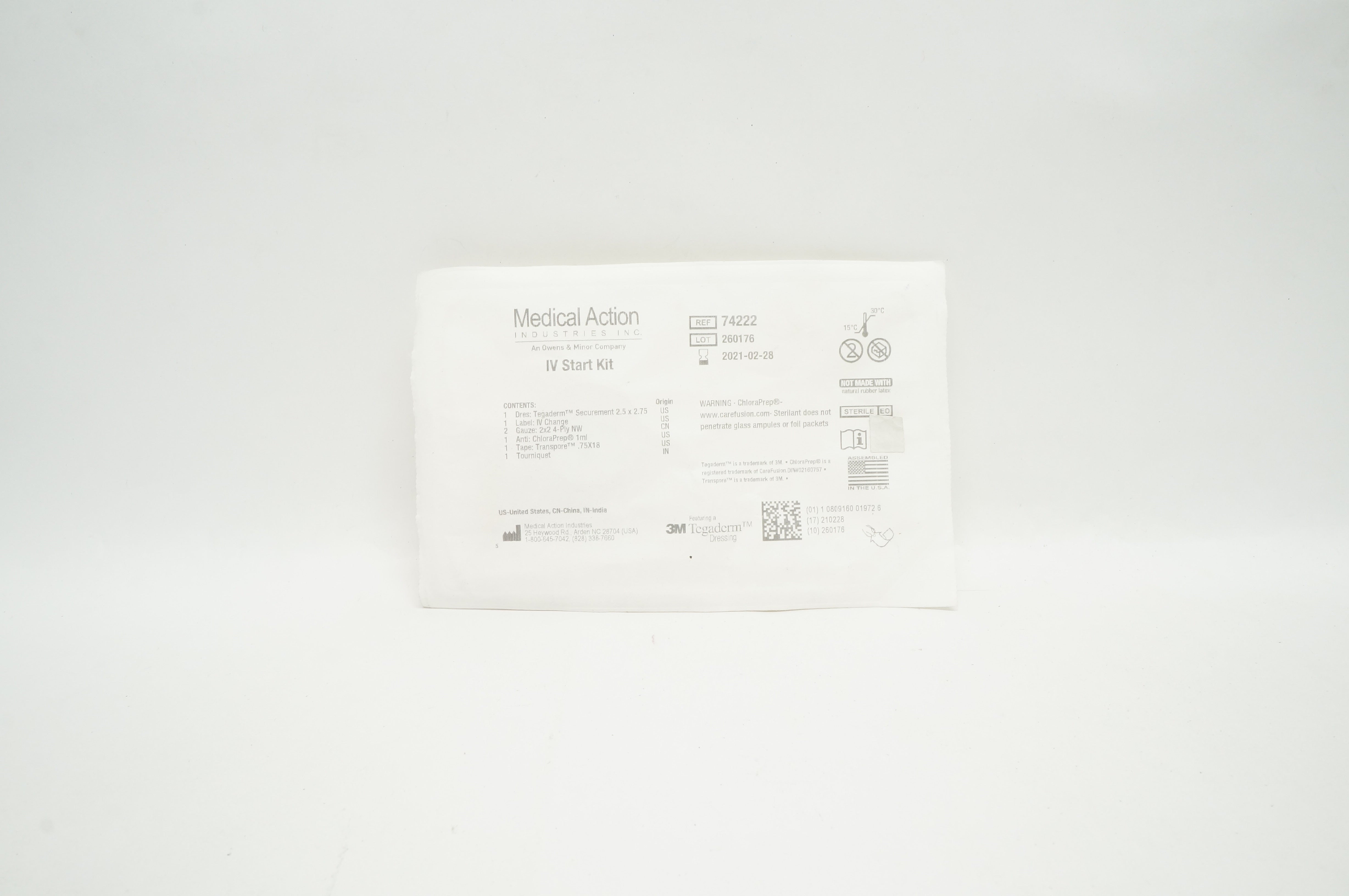 3M 74222 Tegaderm Medical Action IV Start Kit (x)