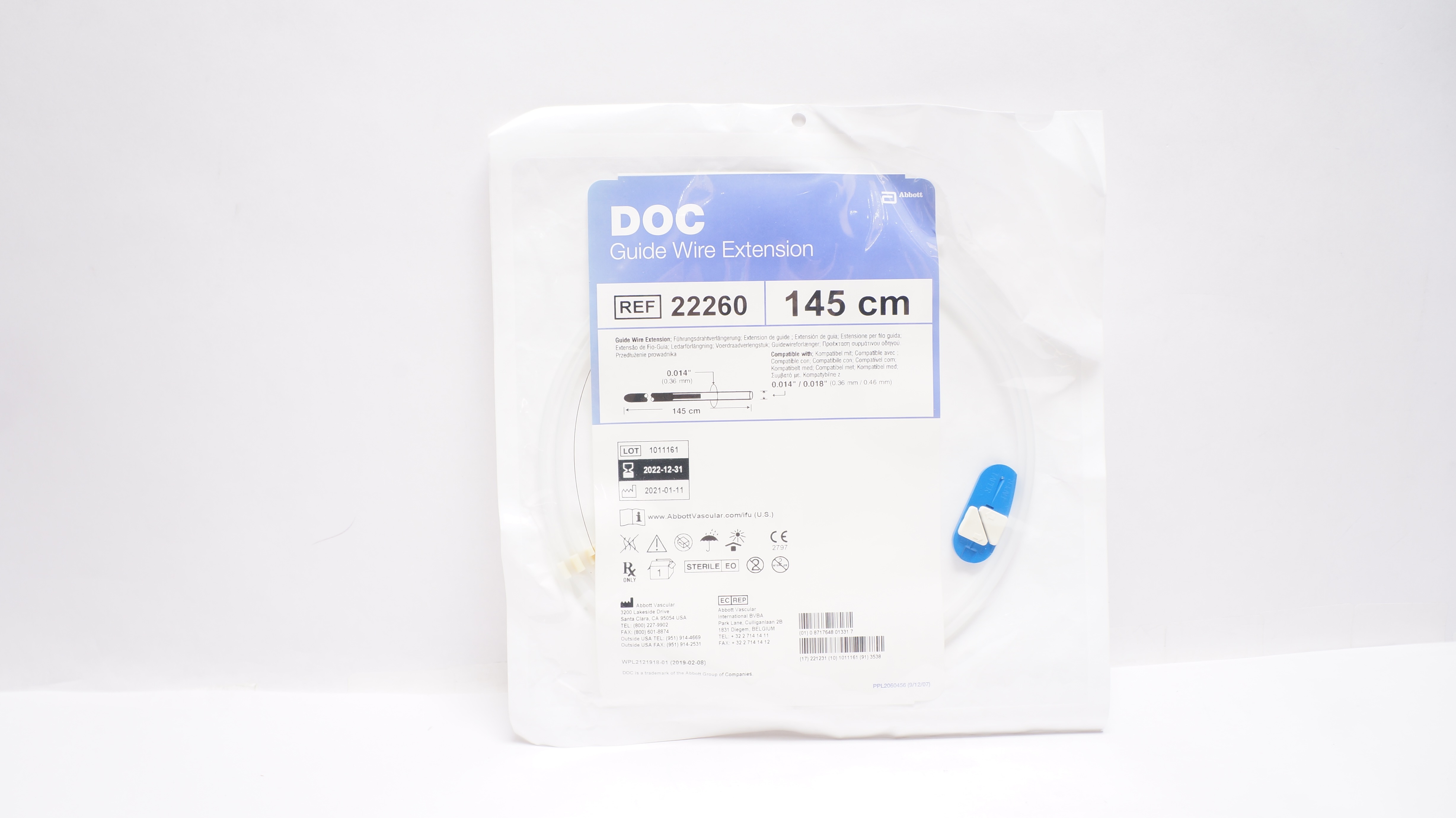 Abbott 22260 DOC Guide Wire Extension 145cm (x)
