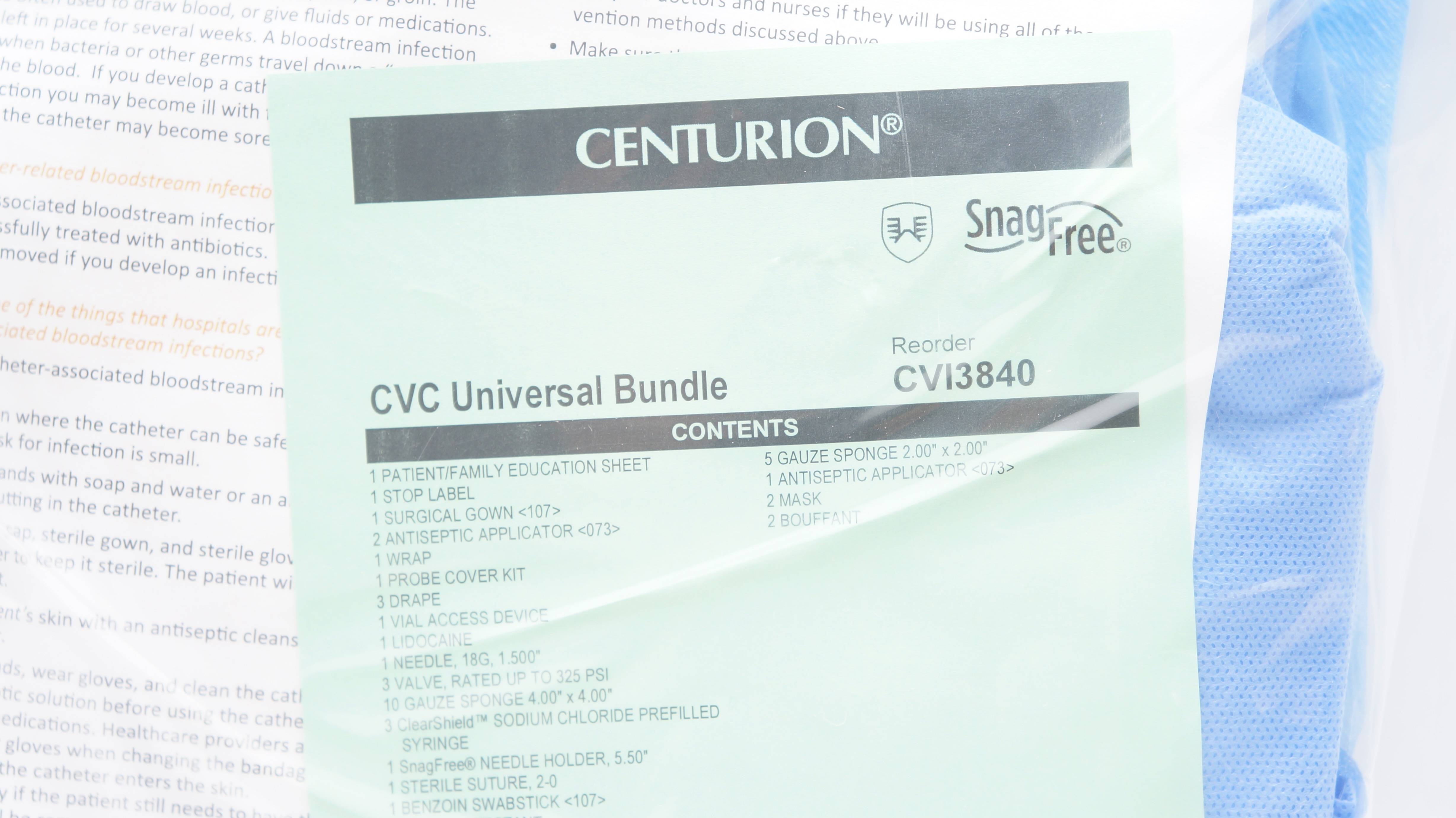 Centurion Medical CVI3840 CVC Universal Bundle (x)