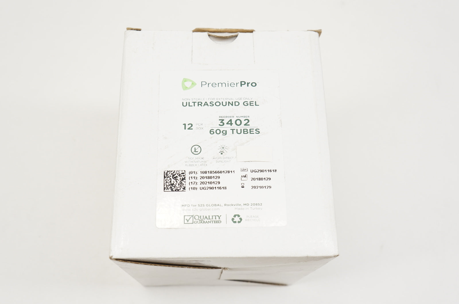 PremierPro 3402 Ultrasound Gel 60g Tubes - Box of 12