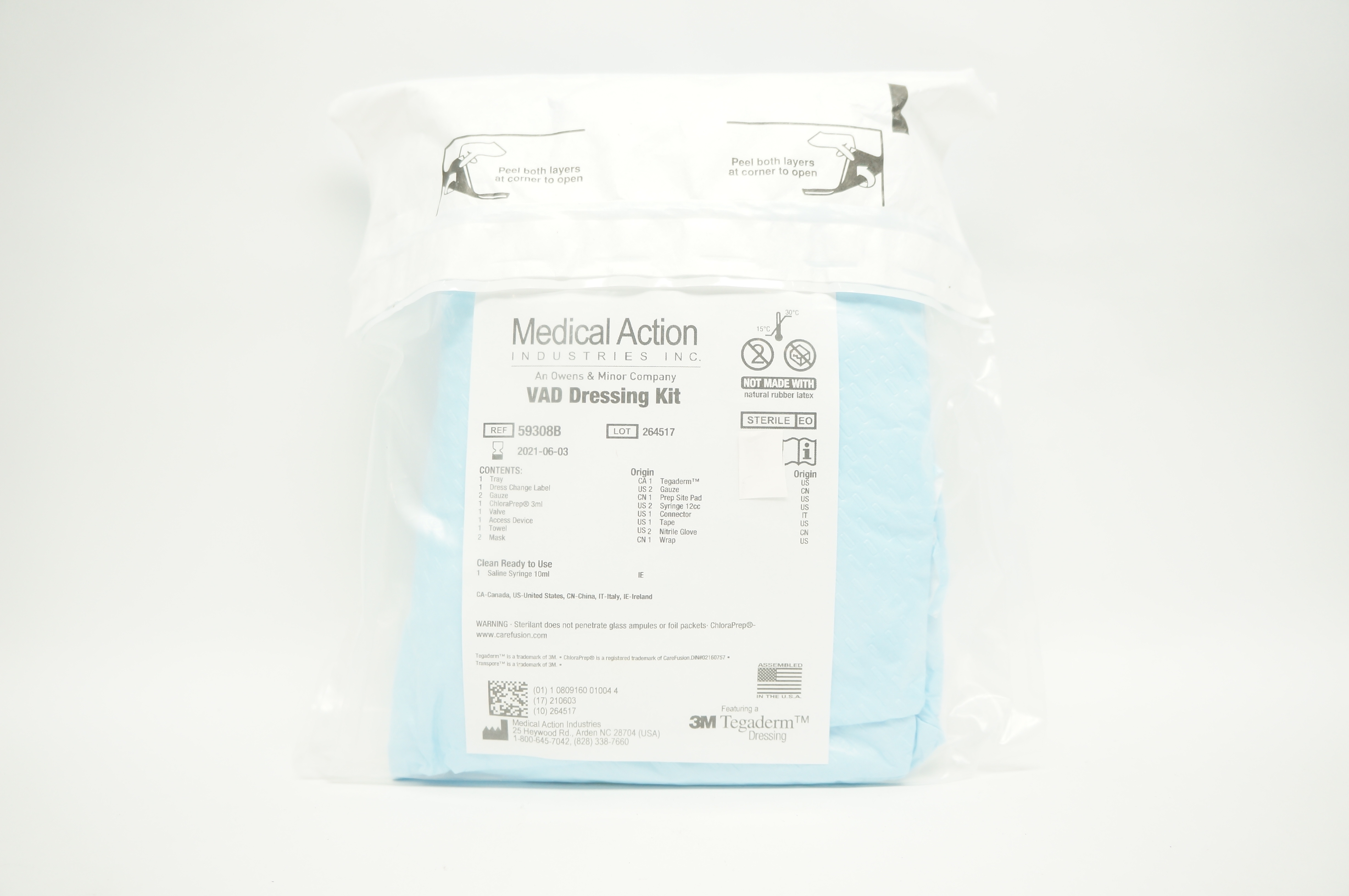 3M Tegaderm 59308B Medical Action VAD Dressing Kit (x)