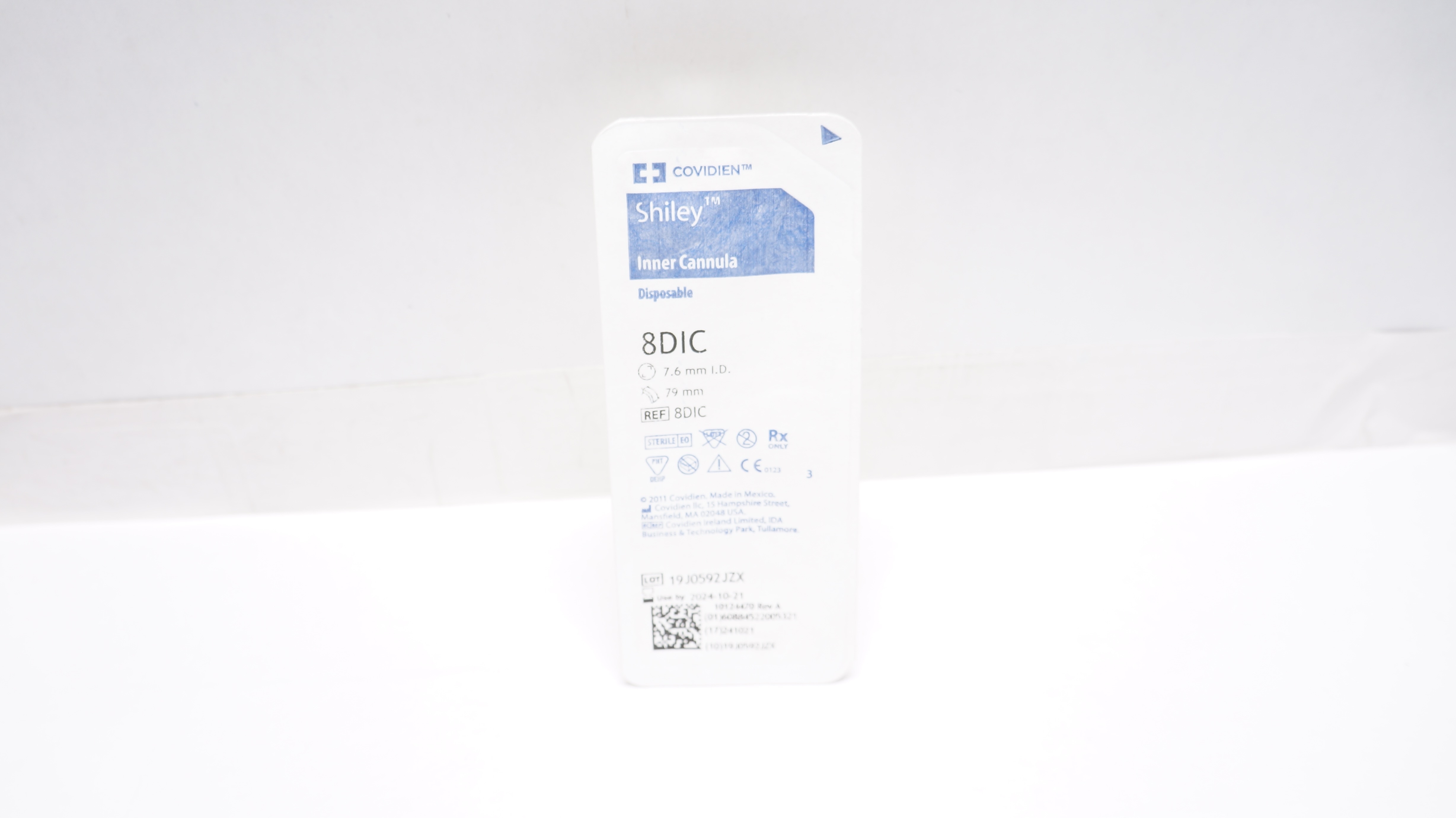 Covidien 8DIC Shiley Inner Cannula Disposable 7.6 mm ID x 79mm (x)