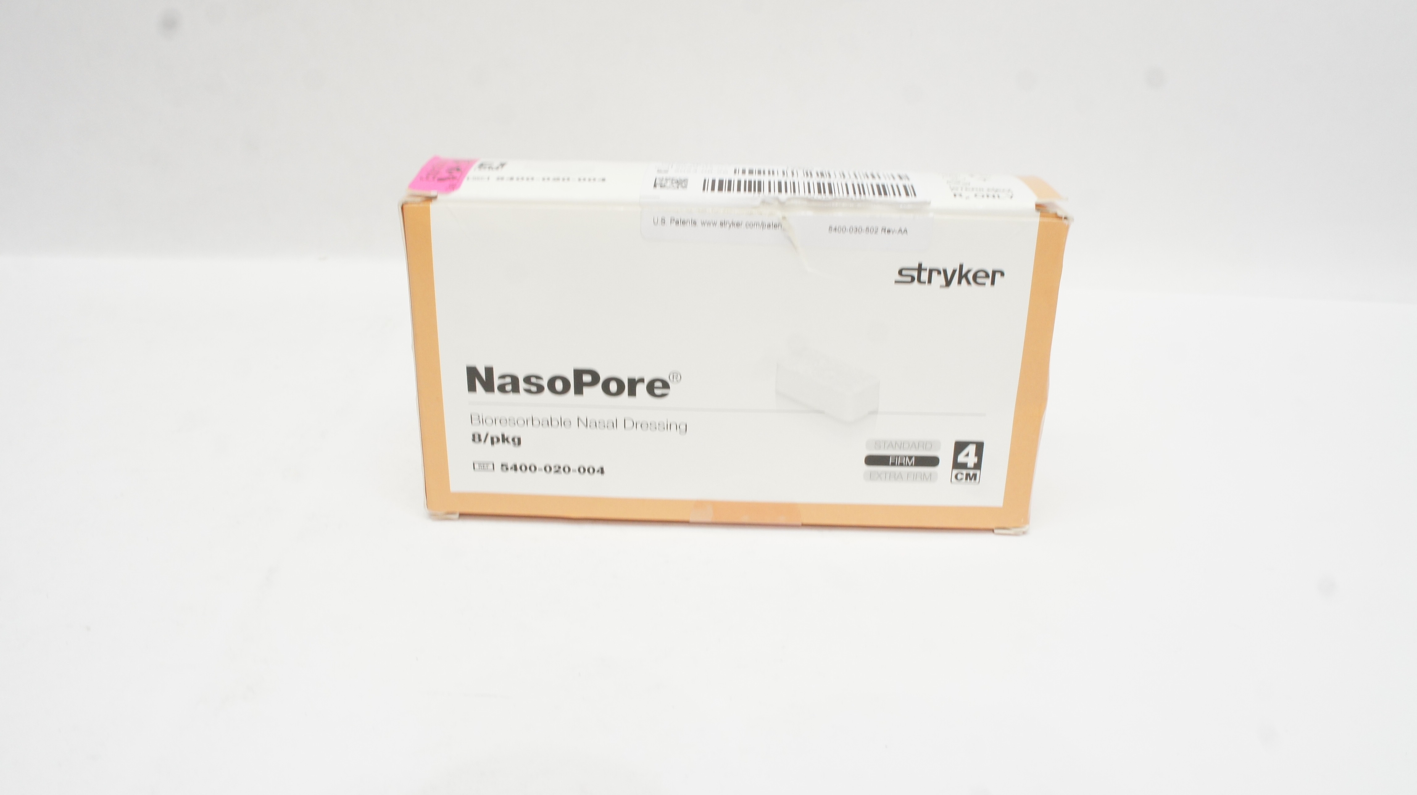 Stryker 5400-020-004 NasoPore Bioresorbable Nasal Dressing 4cm (x