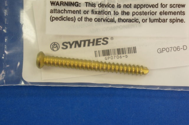 Synthes 04.015.540 5.0mm Ti Dual Core Lckng Screw T25 Stardrive 50mm F/IM Nails