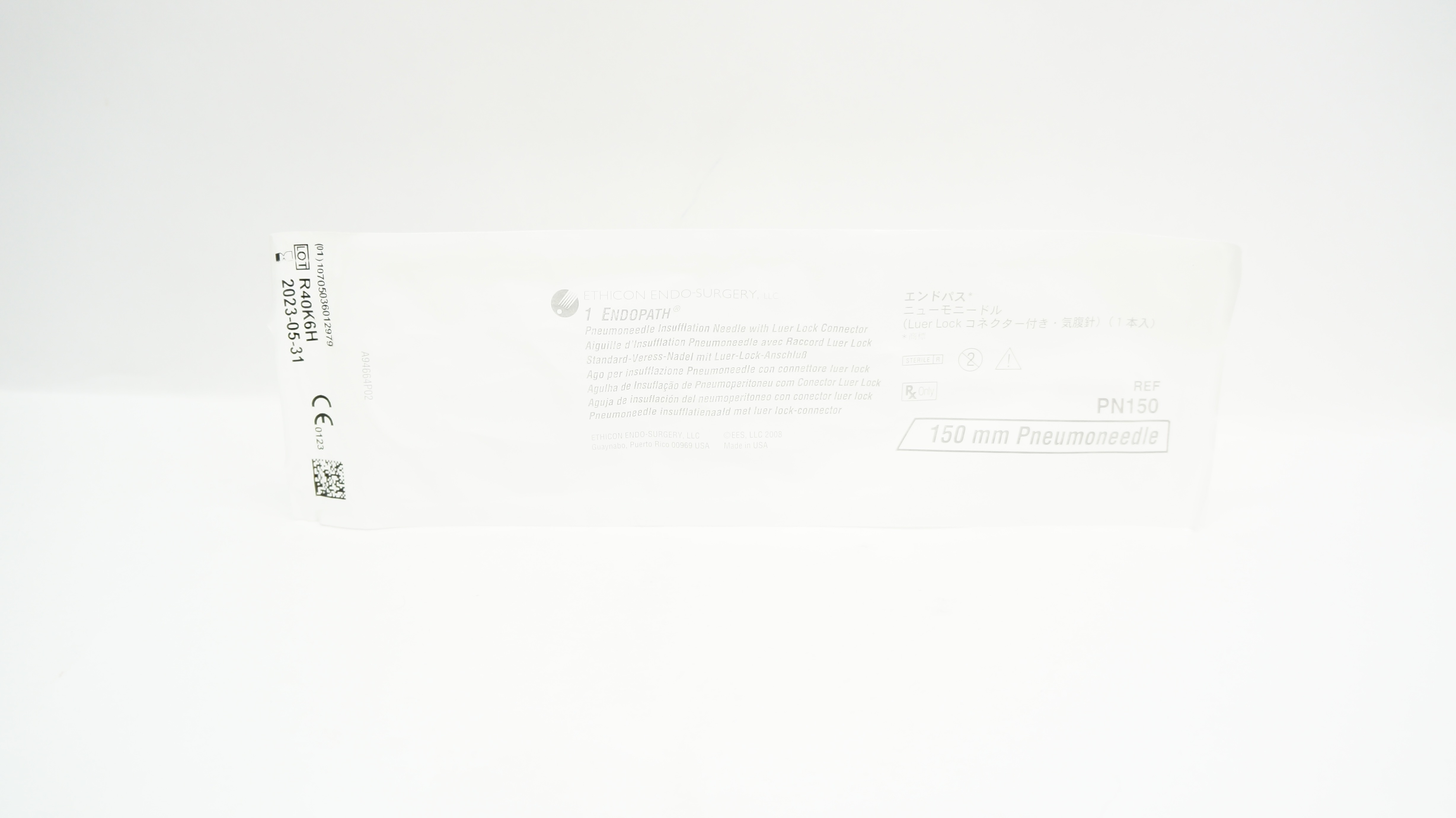 Ethicon PN150 1 Endopath Pneumoneedle Insufflation Ndle 150mm (x)