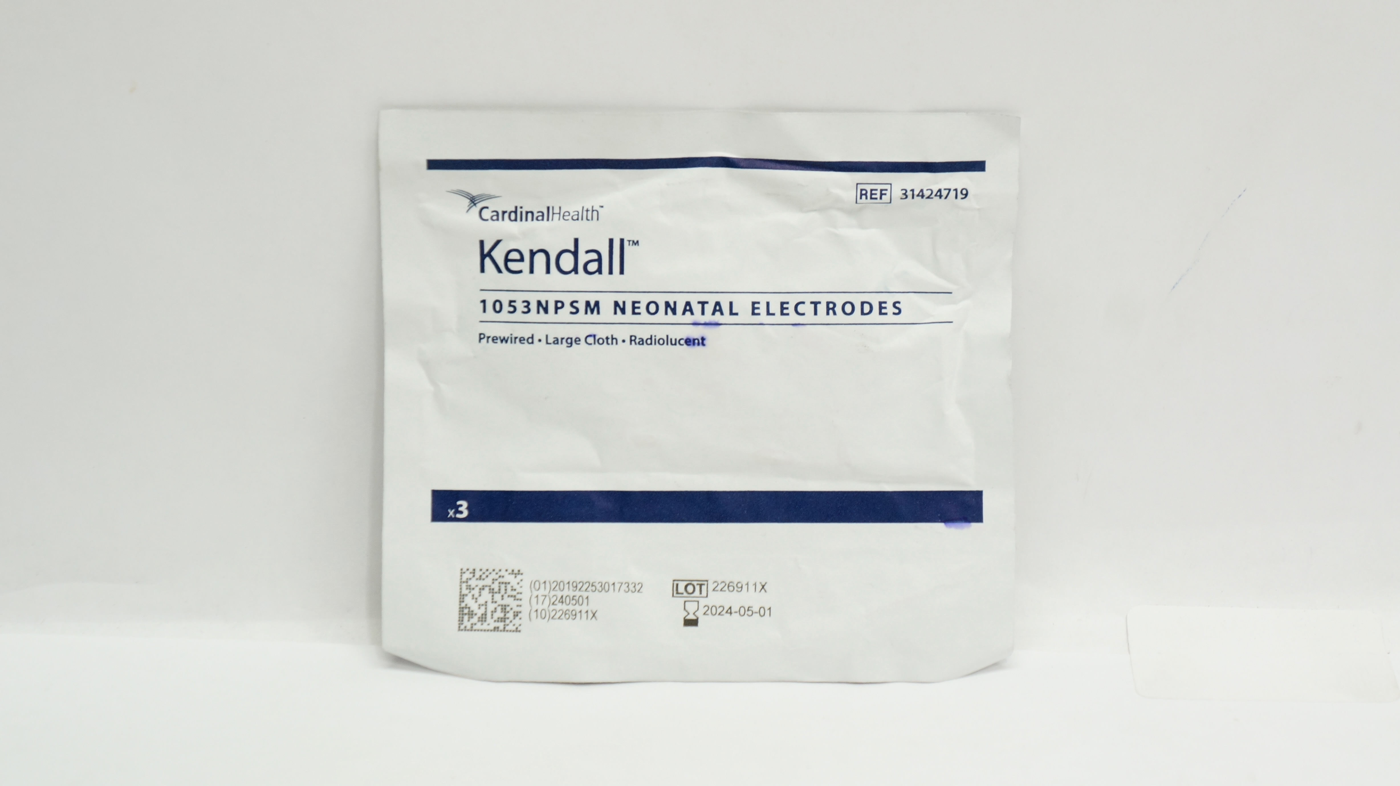 Cardinal Health 31424719 Kendall 1053NPSM Neonatal Electrodes - Pack of 3