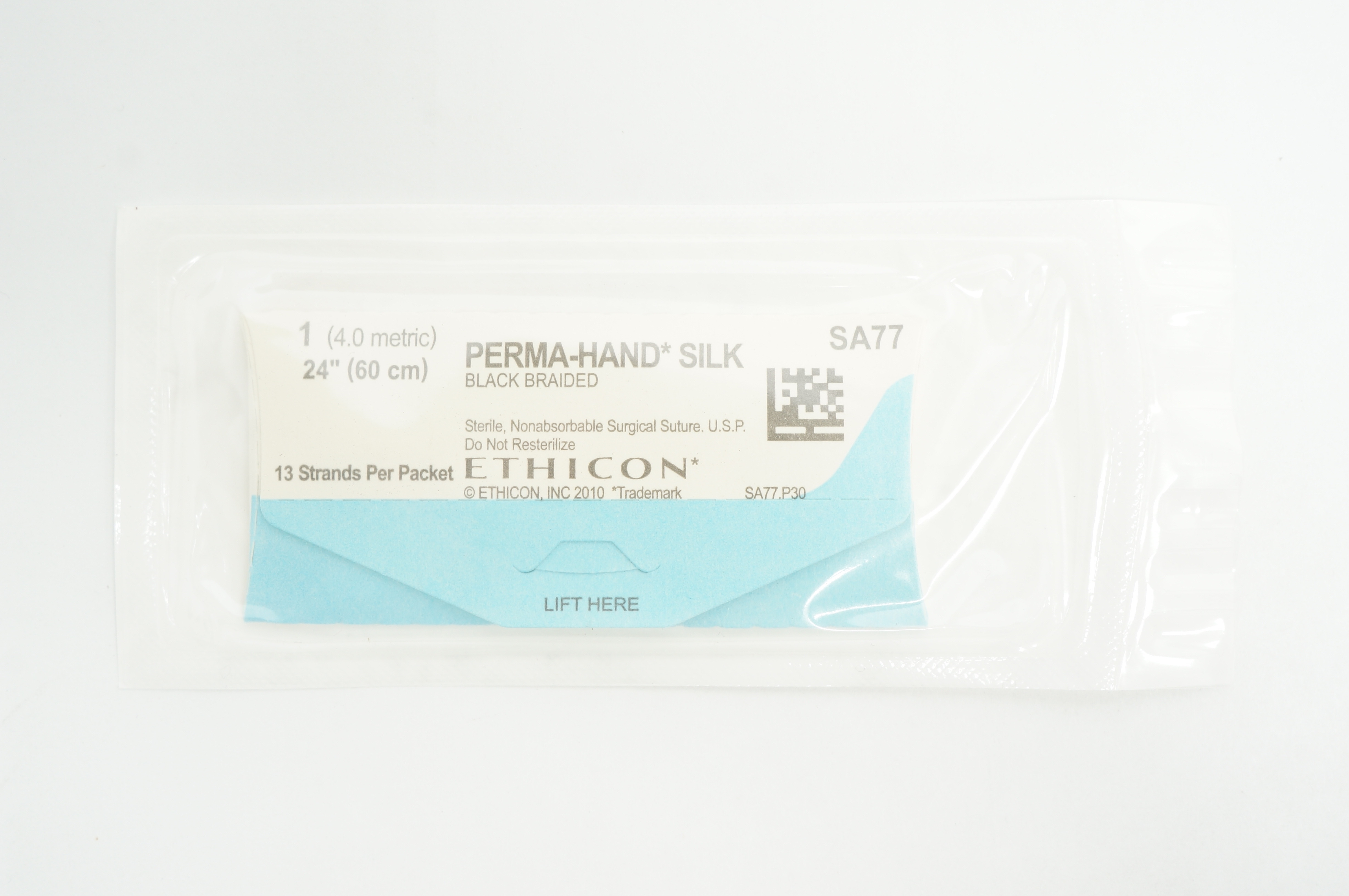 Ethicon SA77 1 Perma-Hand Silk, Black Braided Surgical Stre 24inch