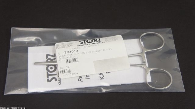 Karl Storz 794014 Rochester Pean Straight Hemostatic FCPS Length 14cm