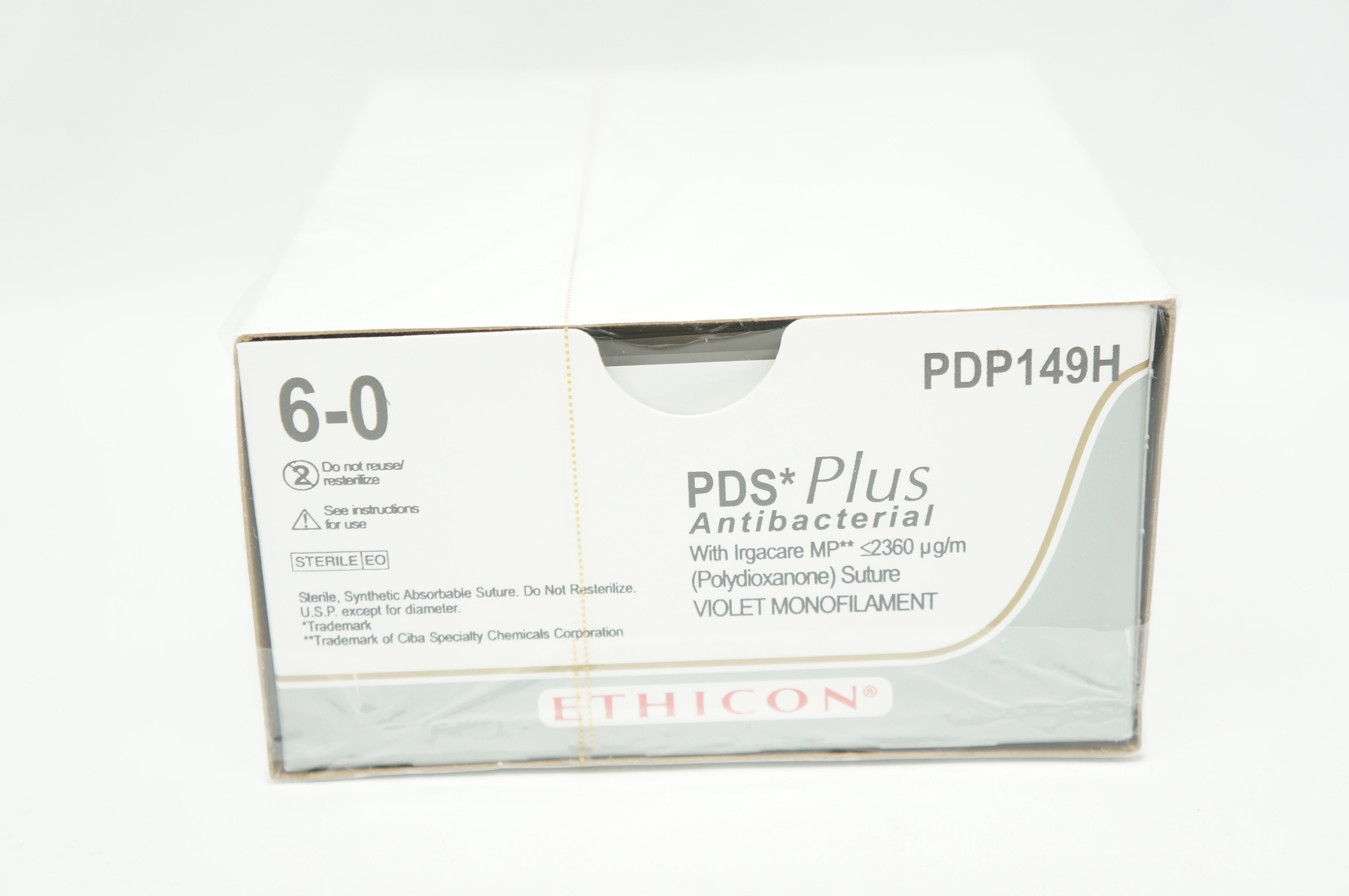 Ethicon PDP149H 6-0 PDS Plus RB-2 13mm 1/2c Taper, 30inch (x) - Box of 36