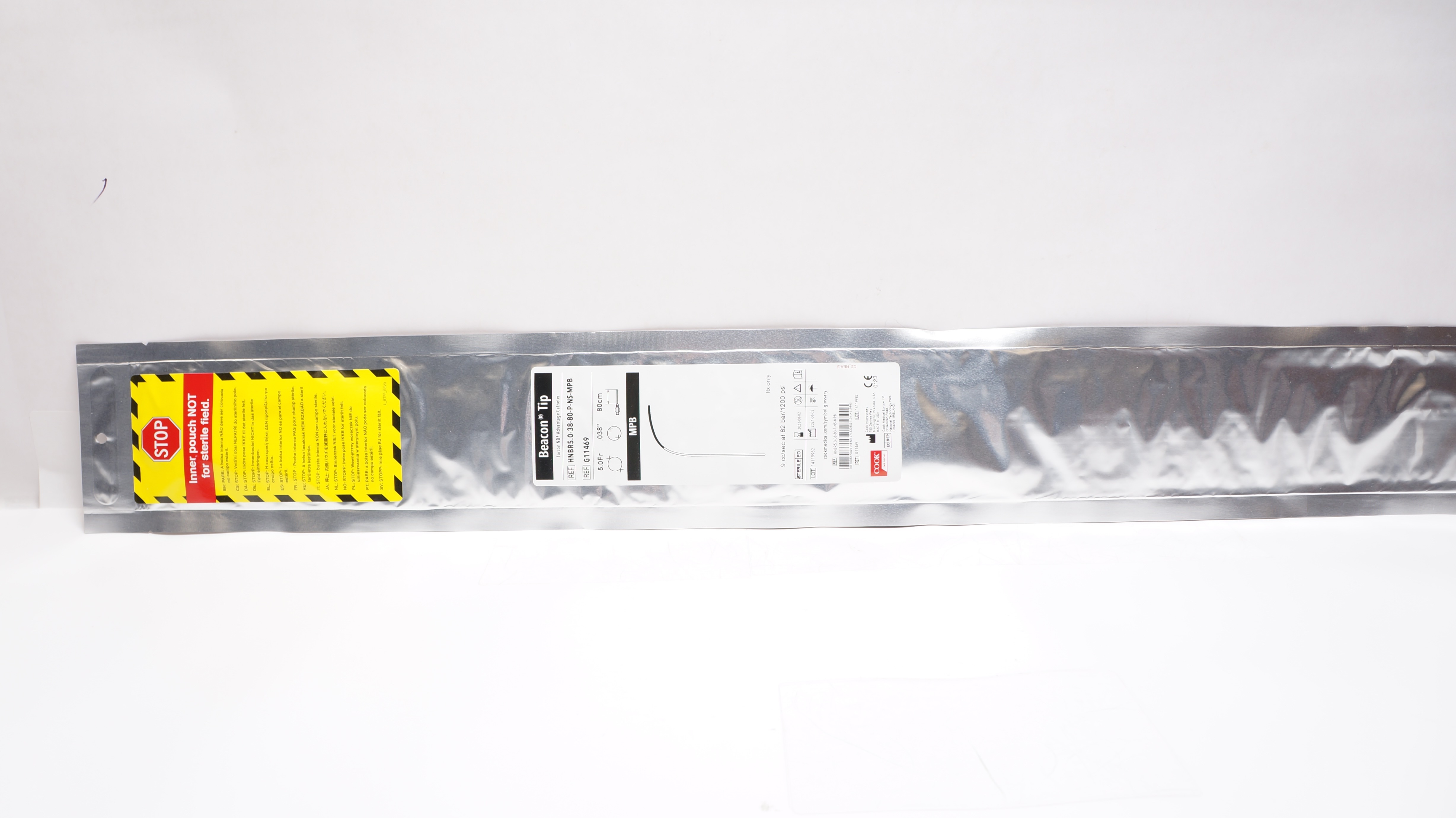 Cook Medical G11469 Beacon Tip Torch NB Advantage Cath. 5.0Fr x 038In x 80cm (x)