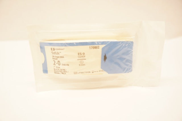 Covidien 170002 2-0 Sofsilk Silk Single Stitch Reload, ES-9 Taper 9mm, 7inch (x)
