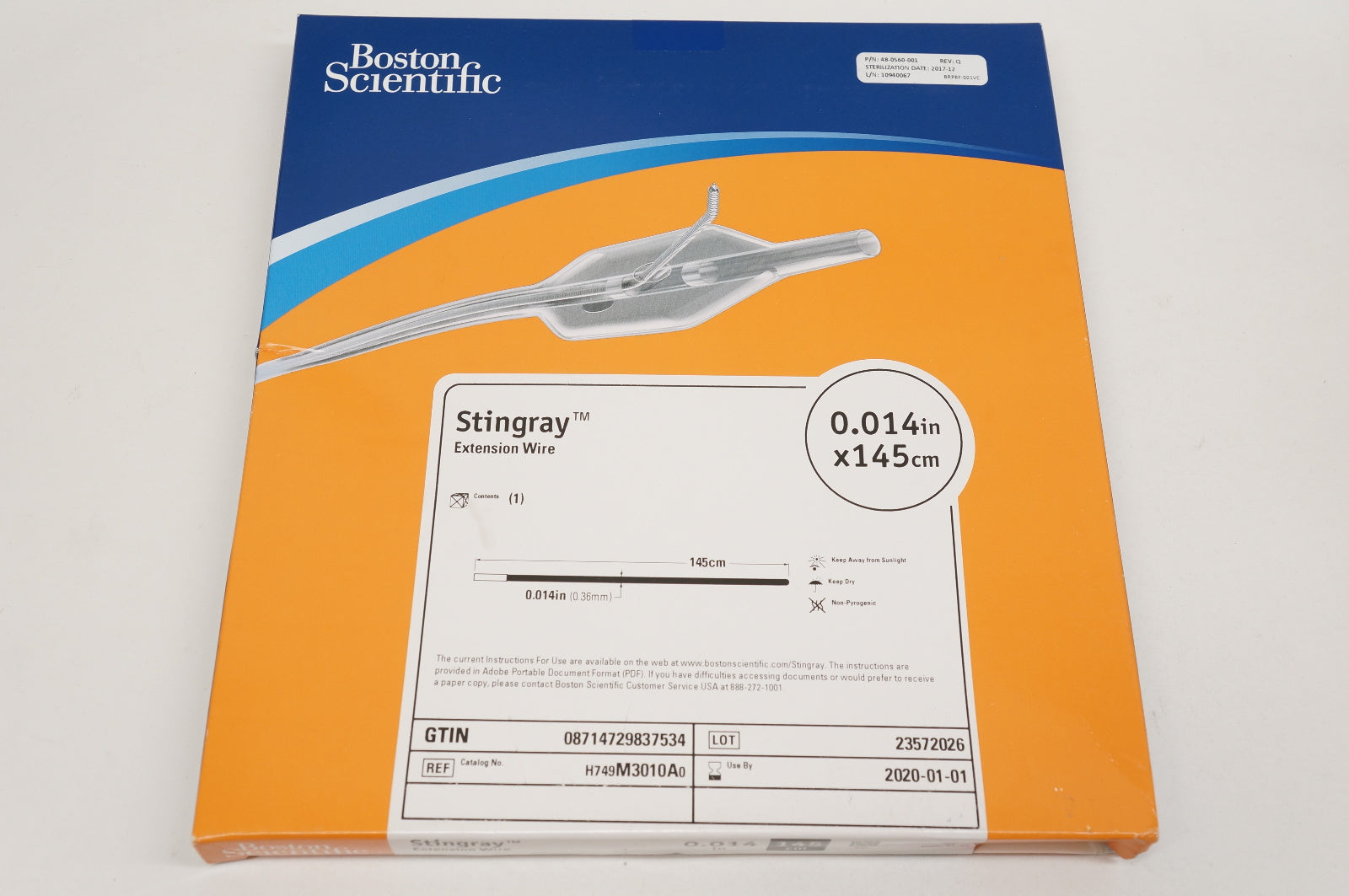 Boston Scientific M3010A Stingray Extension Wire 0.014inch x 145cm (x)