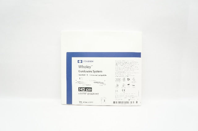 Covidien WWIJ35145 Wholey Guidewire Modified J Tip 0.035inx145cm - Box of 3 (x)