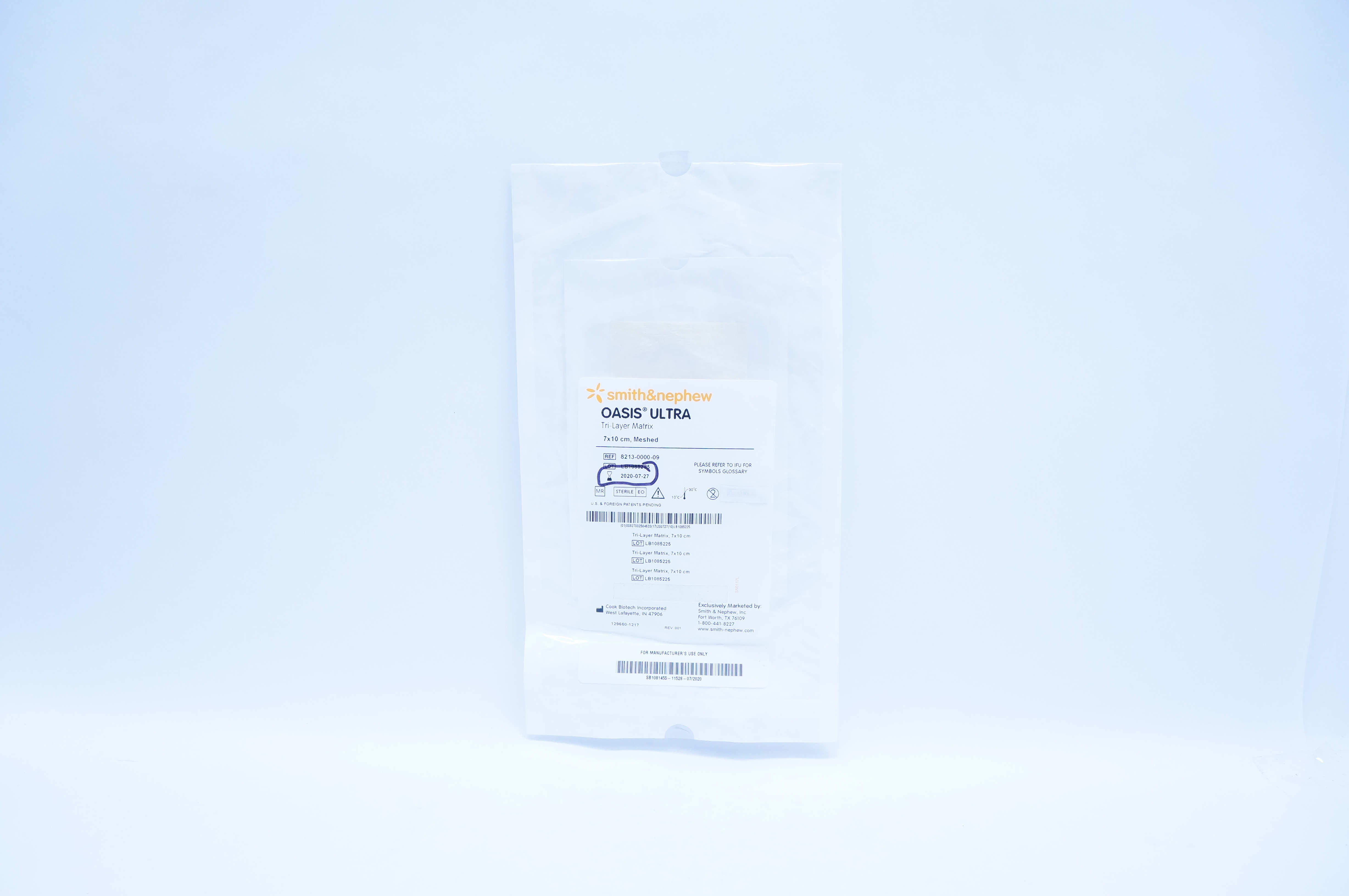 Smith&Nephew 8213-0000-09 Oasis Ultra Tri-Layer Matrix 7x10cm, Meshed (x)