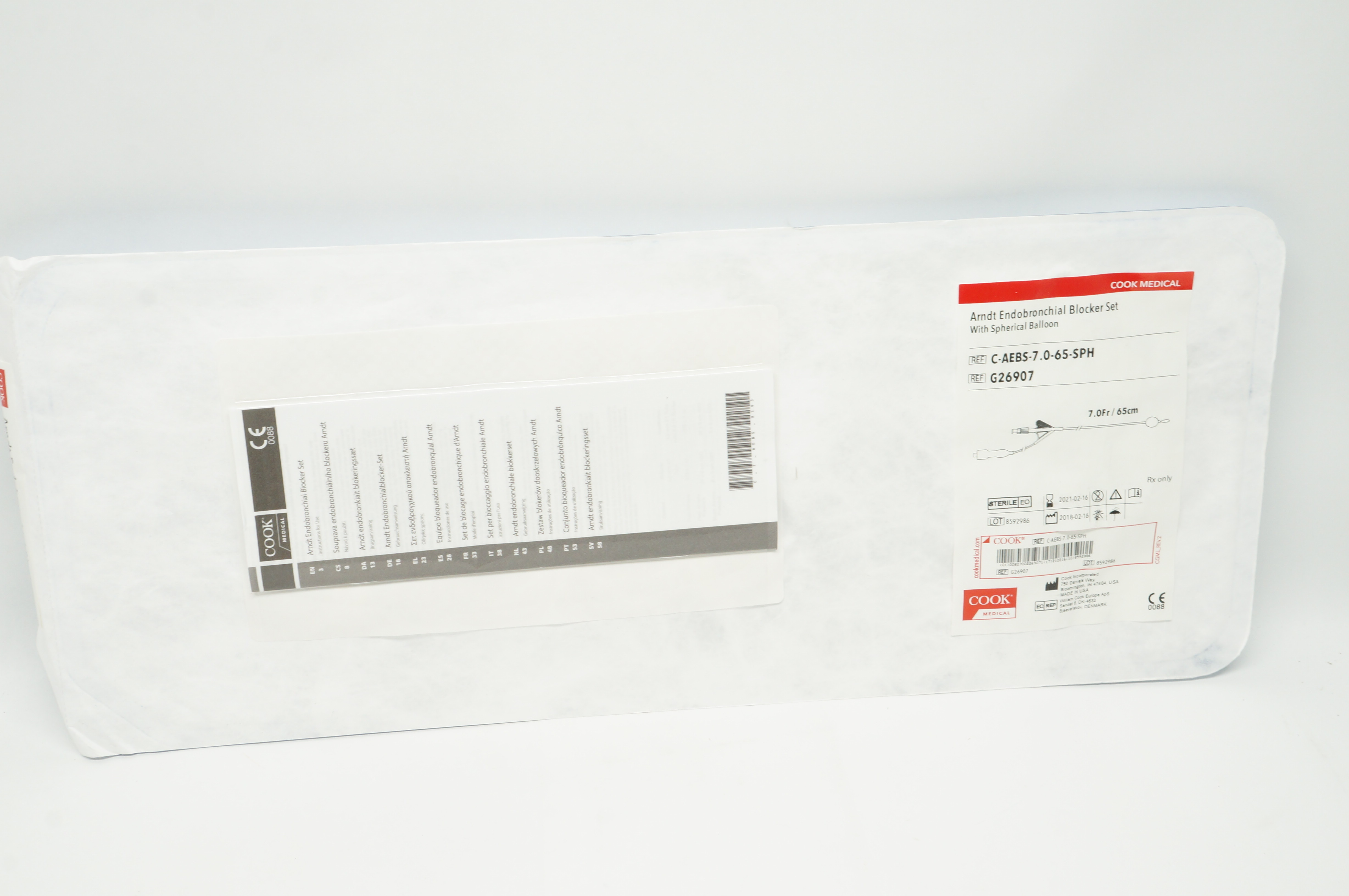 Cook G26907 Arndt Endobronchial Blocker Set With Spherical Balloon 7Fr. (x)