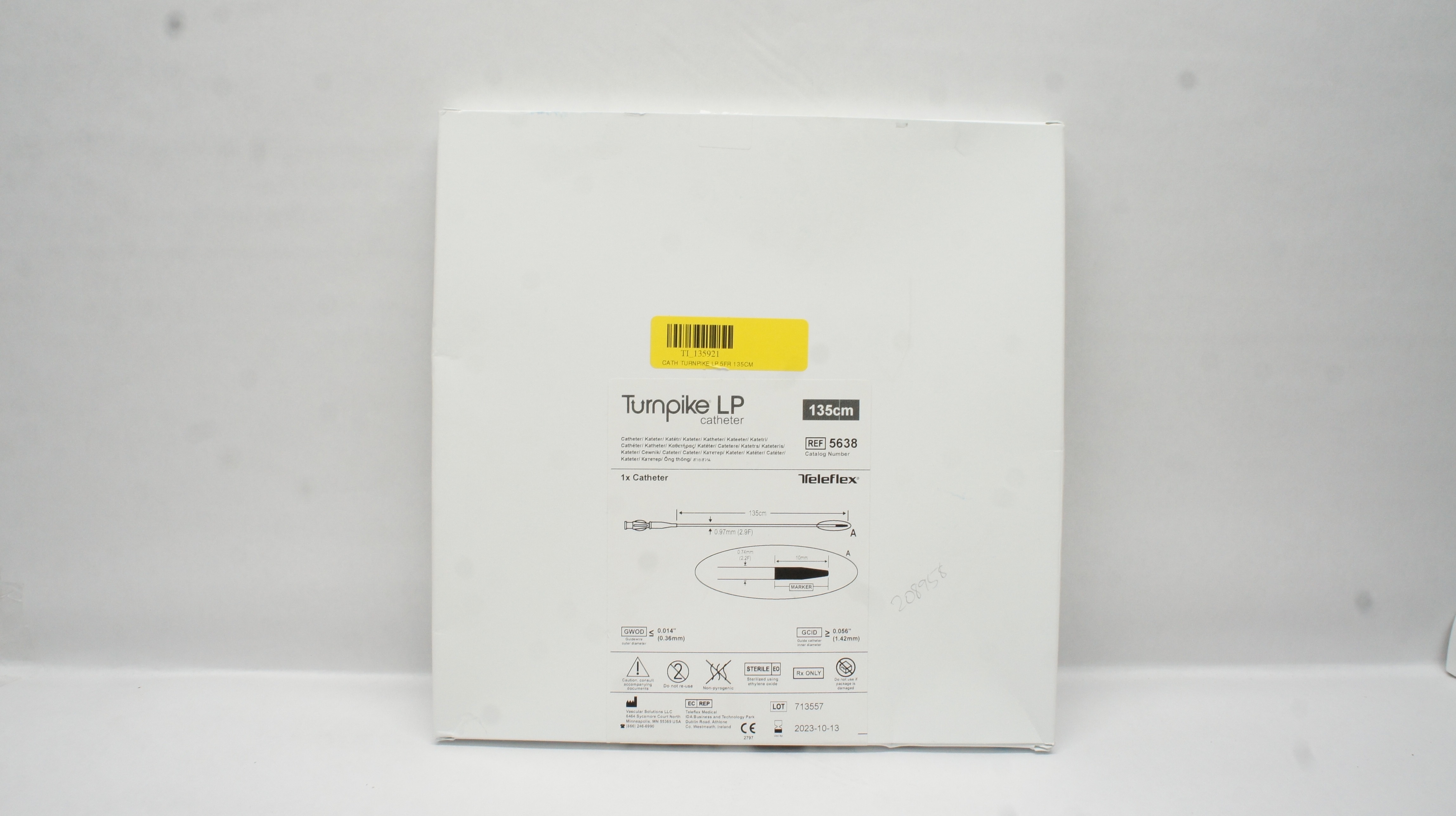 Teleflex 5638 Turnpike LP Cath. 135cm x 2.9F (x)