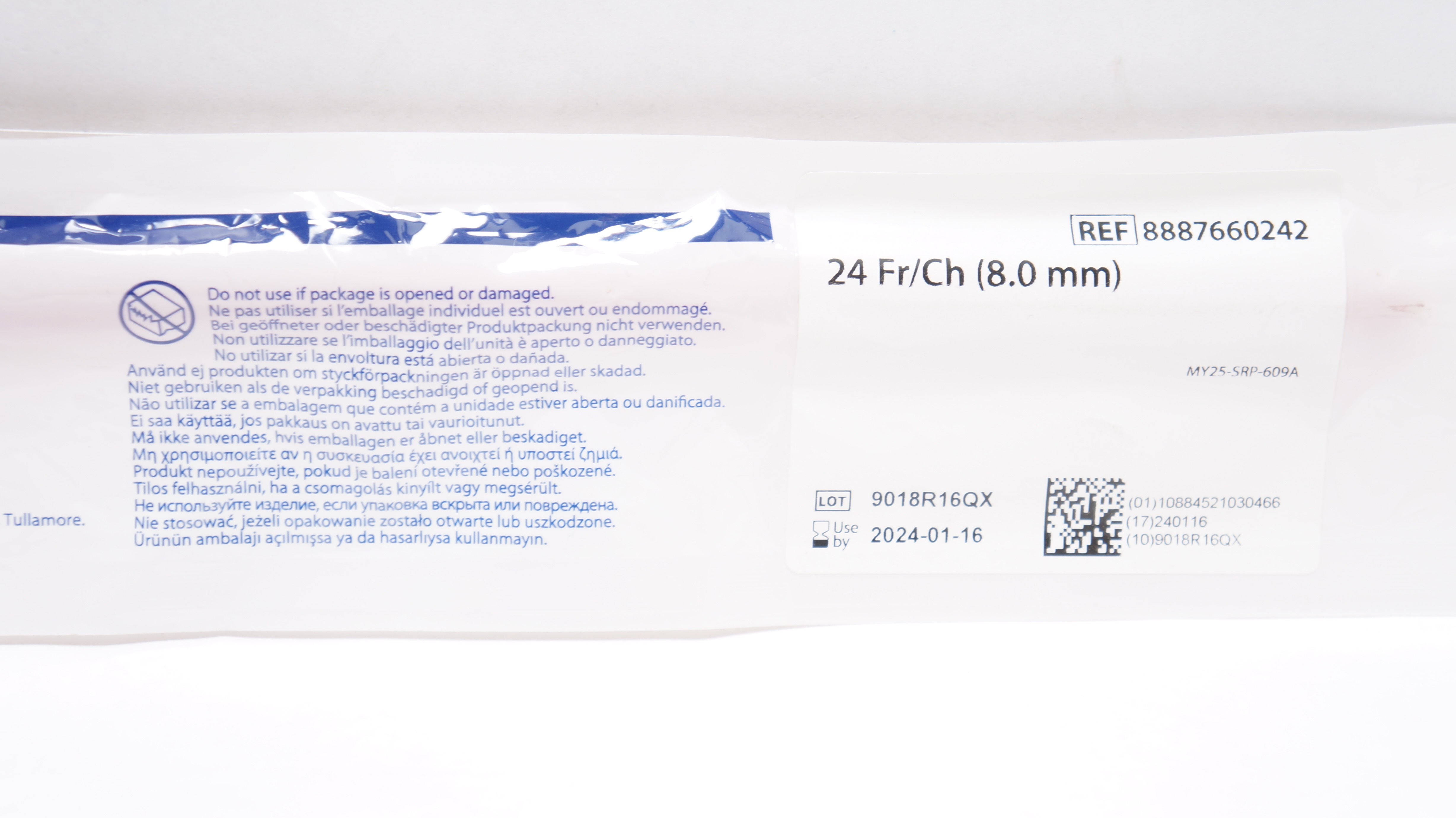 Covidien 8887660242 Dover Red Rubber Urethral Cath. 24Fr/Ch (x)