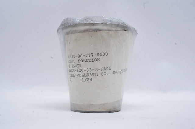 Vollrath Solution Cup, NSN 6530-00-777-8600