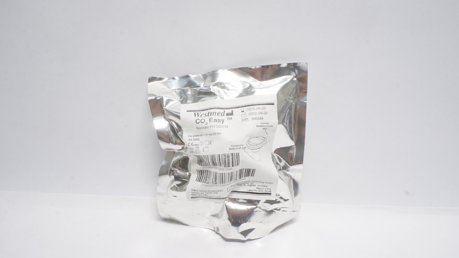Westmed 562134 CO2 Easy Respiratory Device