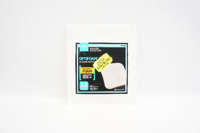 Medline  MSC2244EP Optifoam Absorbent Foam Silicone Faced 4 x 4 inch (x)