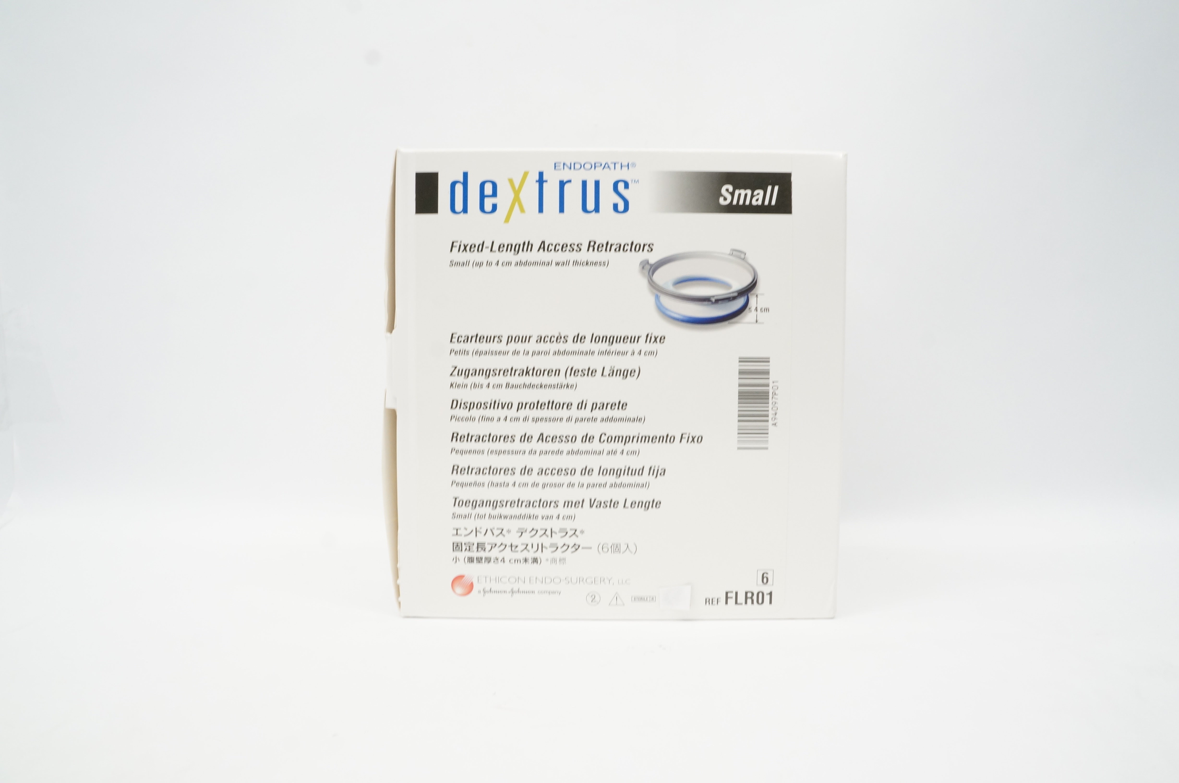 Ethicon FLR01 Endopath Dextrus Fixed-Length Access Retractor Small(x) - Box of 6