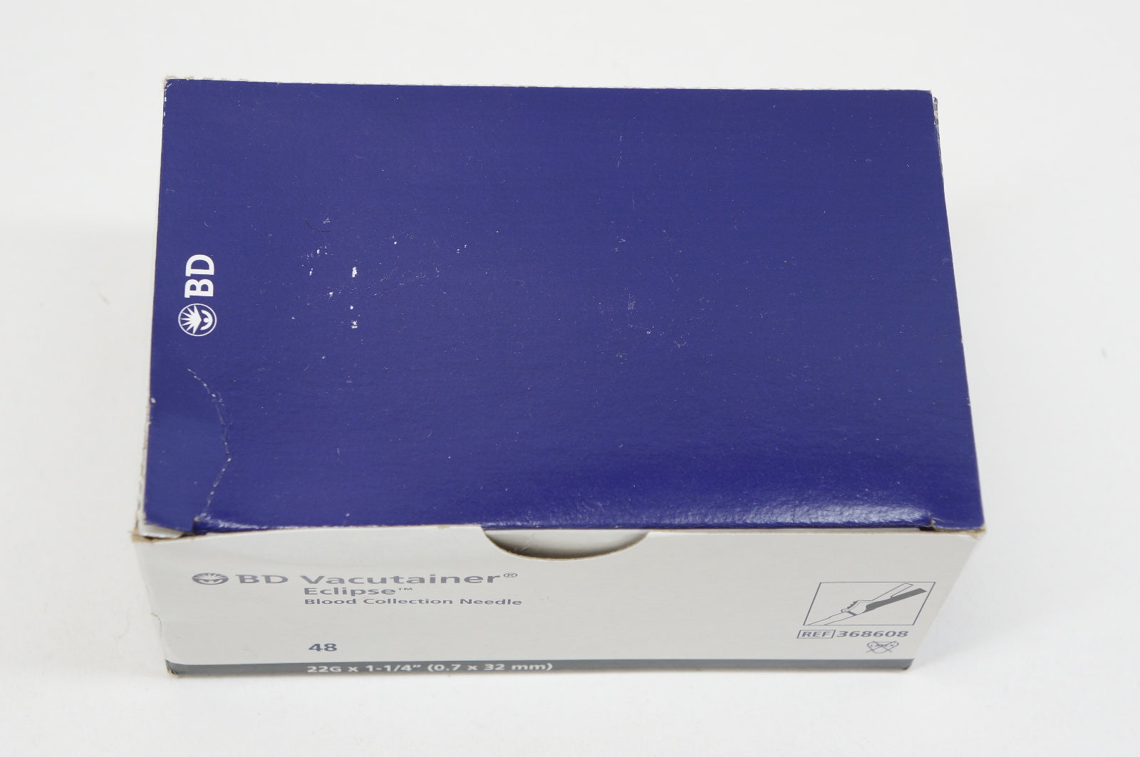 BD 368608 Vacutainer Eclipse Blood Collection Ndle 22G x 1-1/4inch - Box of 48