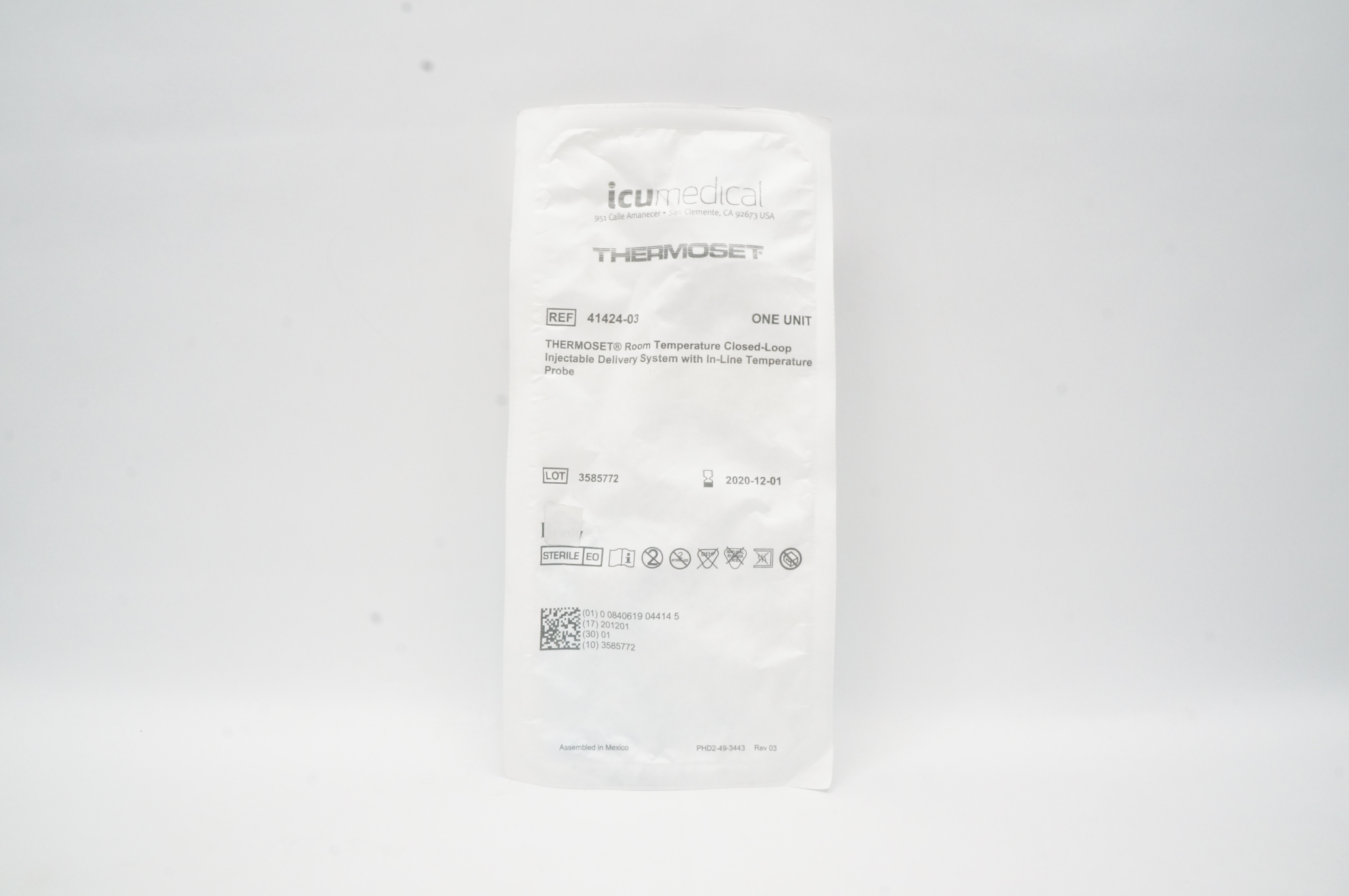 ICU Medical 41424-03 TD Thermoset Closed-Loop Injectable Delivery System (x)