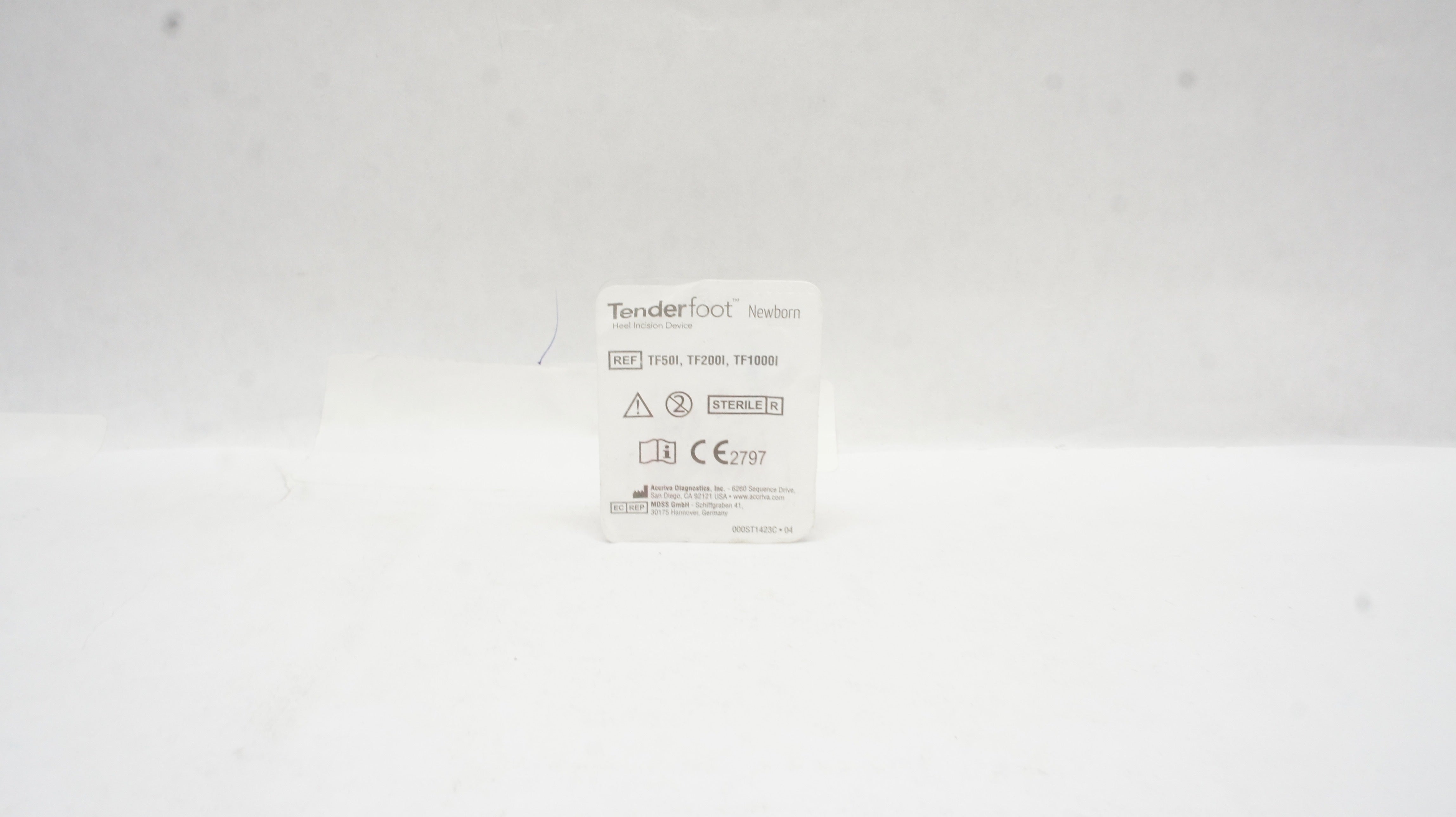 Accriva Diagnostics TF50I/TF200I/TF1000I TenderFoot Newborn Heel Incision Device