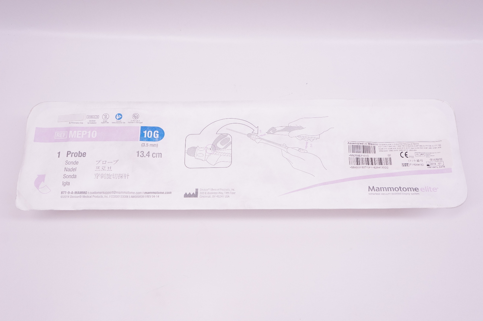 Devicor MEP10 Probe Sonde 10G x 13.4cm (x)